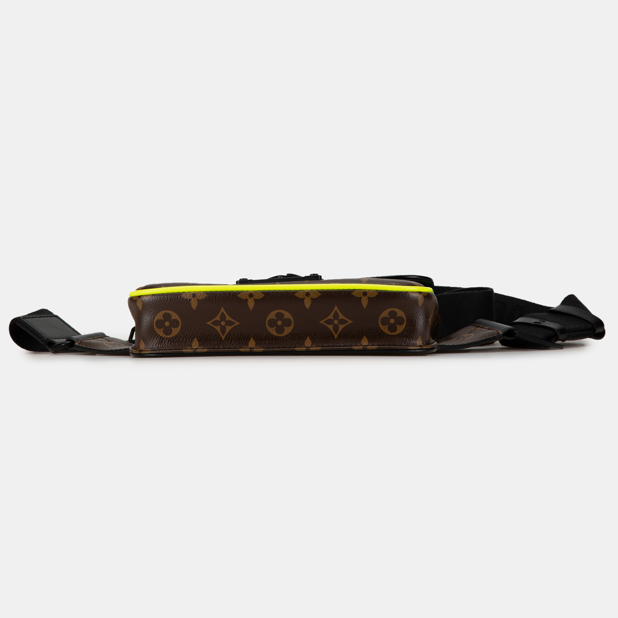 Louis Vuitton Brown Monogram Macassar S Lock Sling Bag