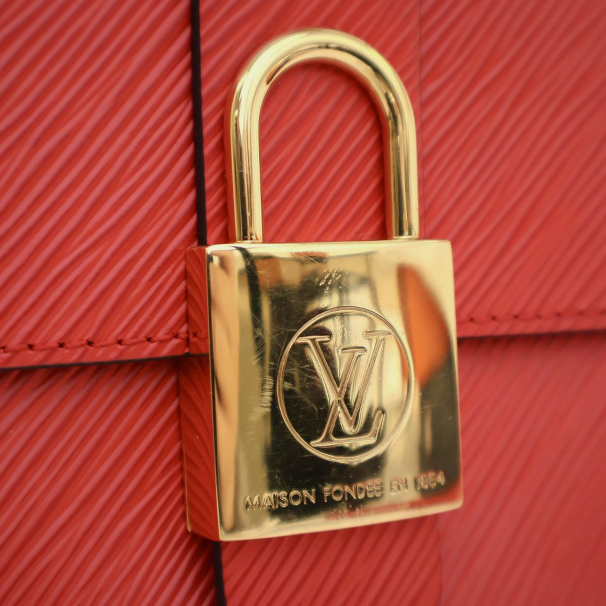 Louis Vuitton Red Epi Leather Locky BB Bag