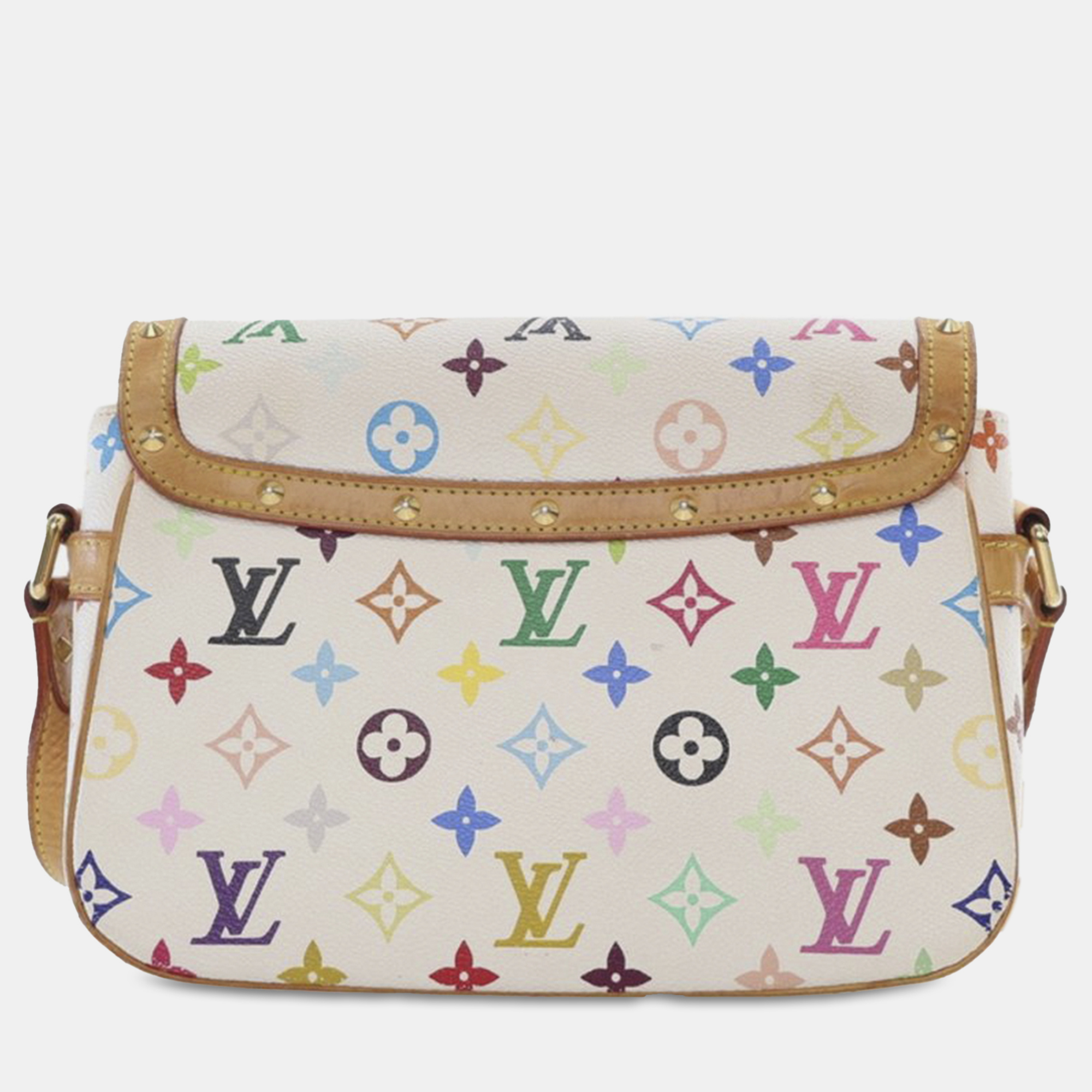 Louis Vuitton White Monogram Multicolore Canvas Sologne Bag