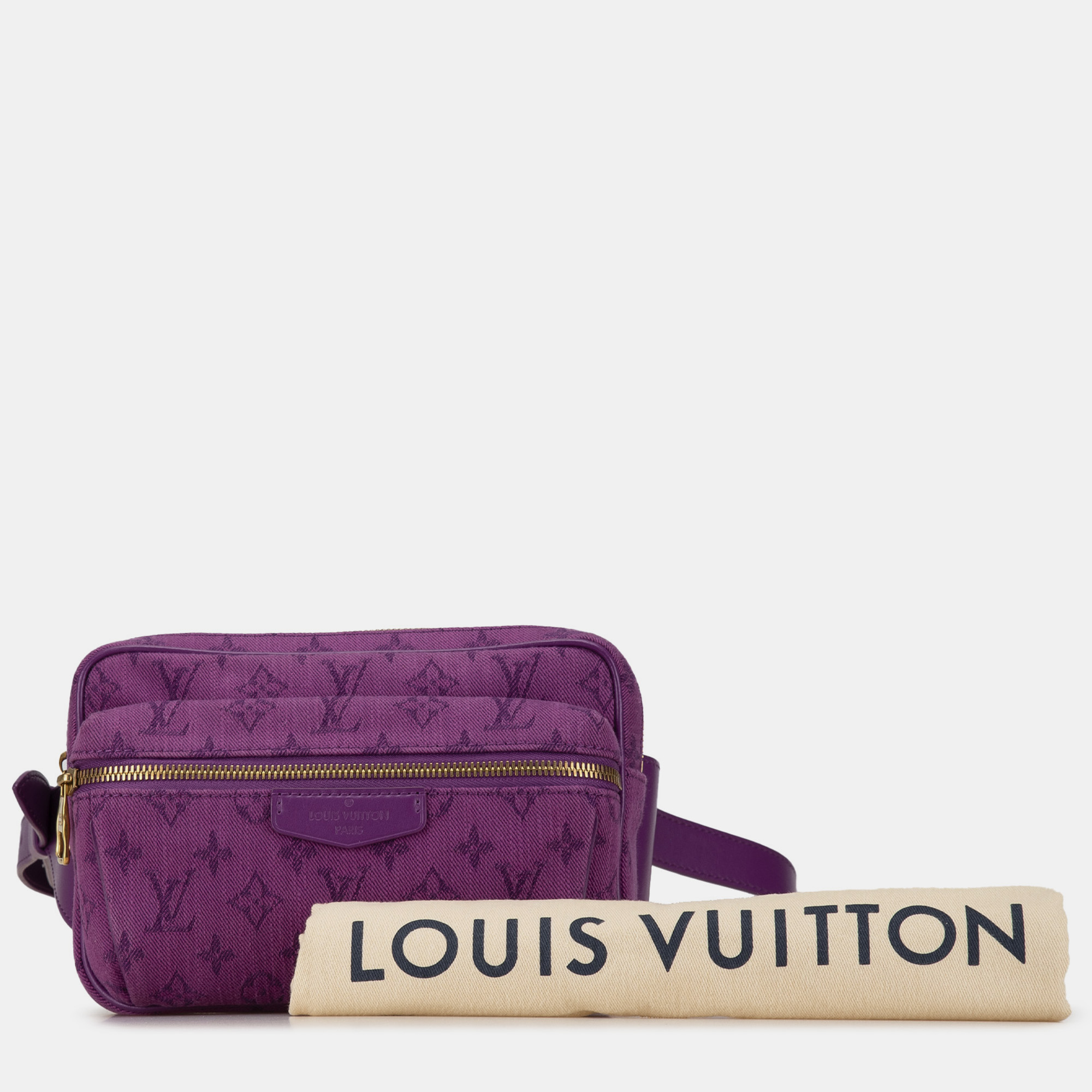 Louis Vuitton Purple Monogram Denim Outdoor Bumbag