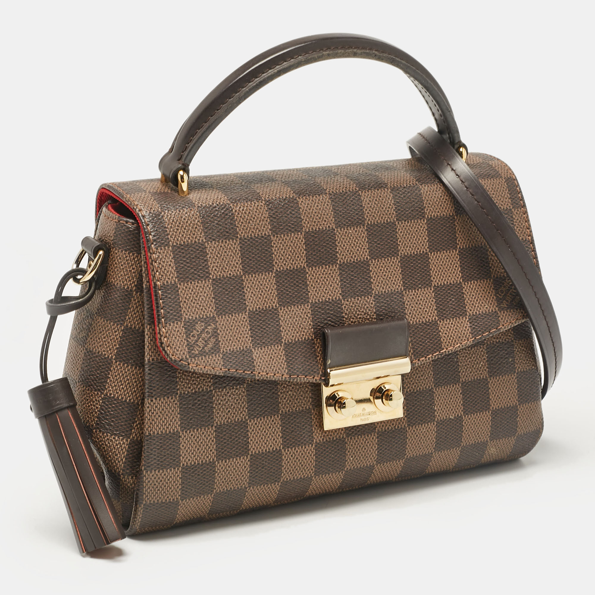 Louis Vuitton Damier Ebene Canvas Croisette Bag