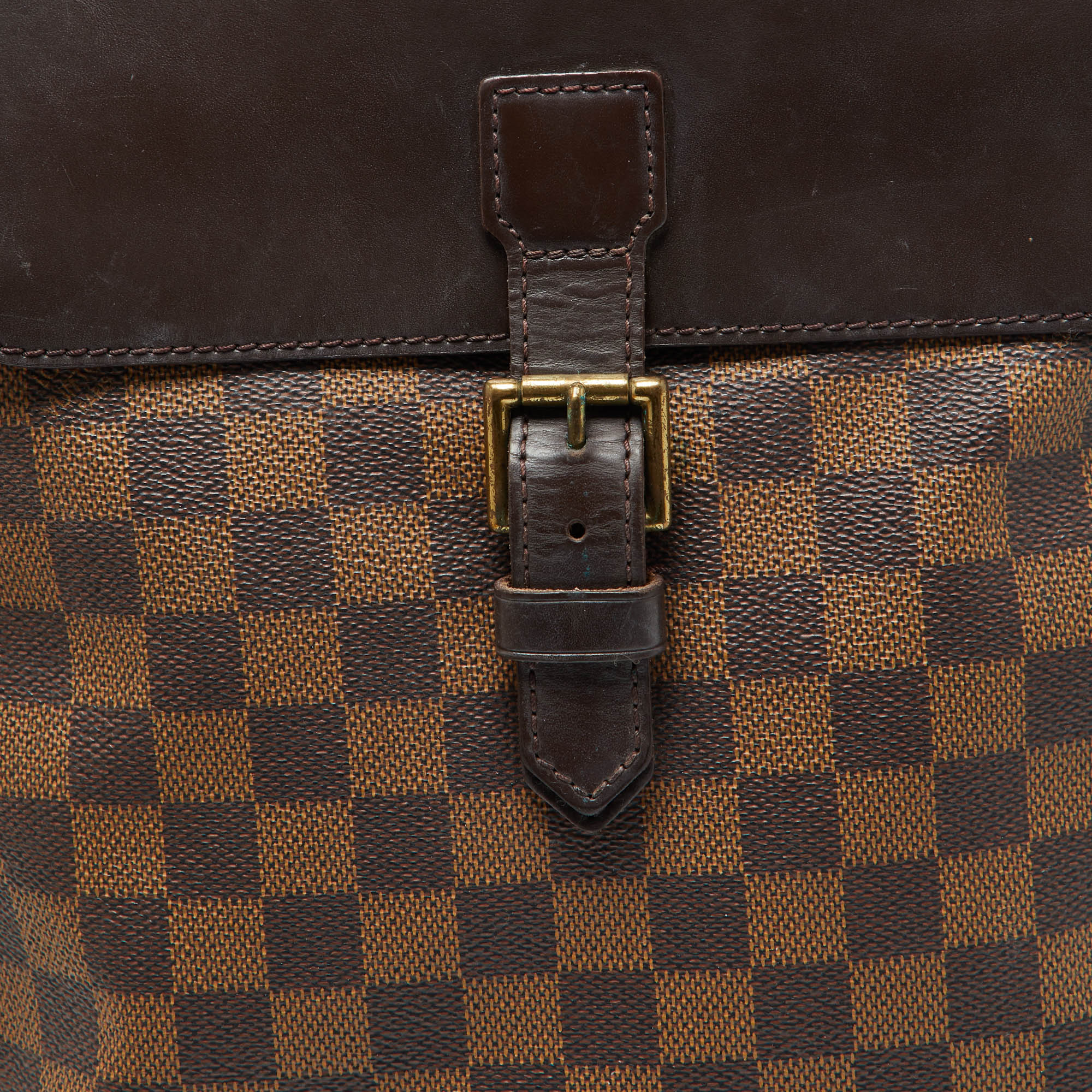 Louis Vuitton Damier Ebene Canvas Soho Backpack