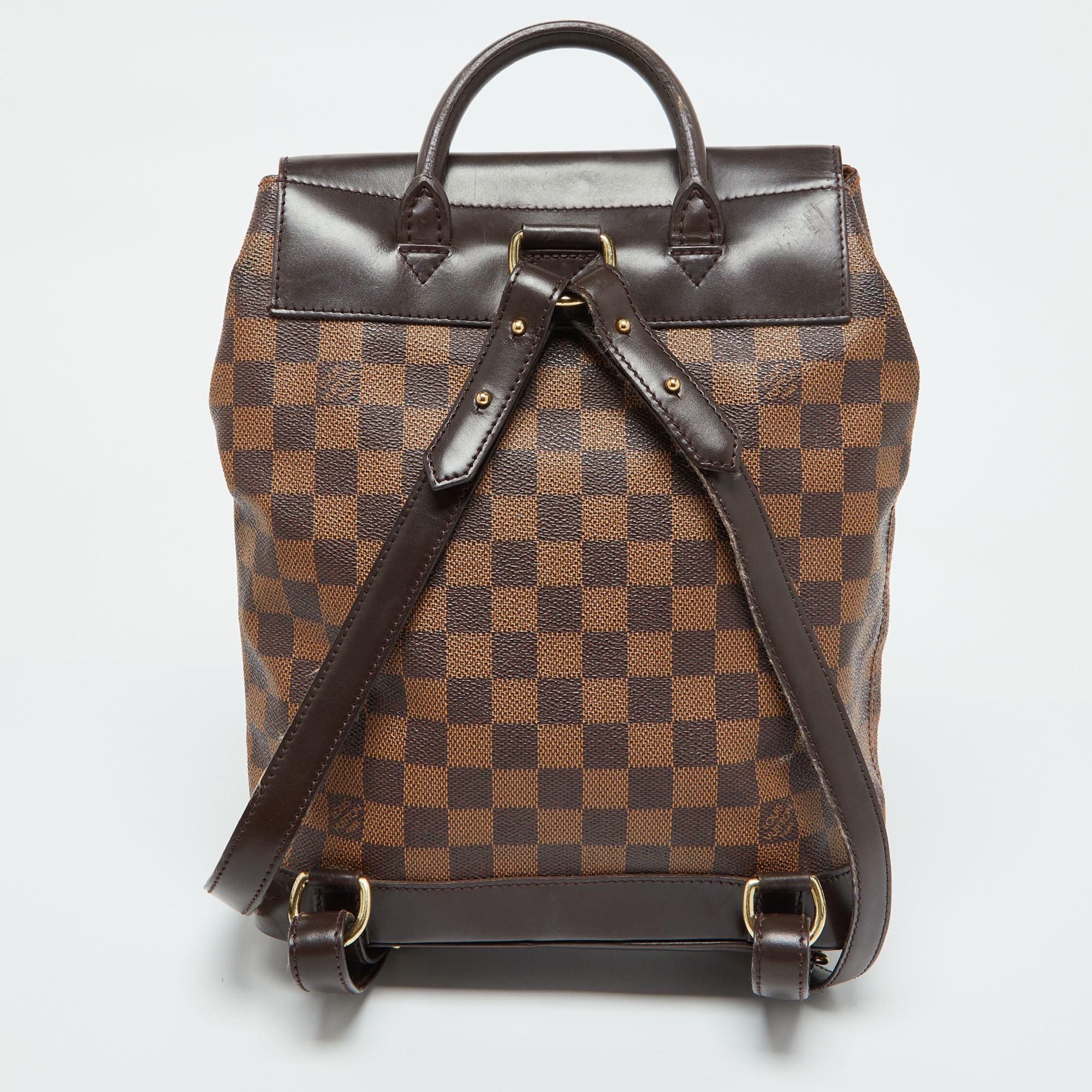 Louis Vuitton Damier Ebene Canvas Soho Backpack