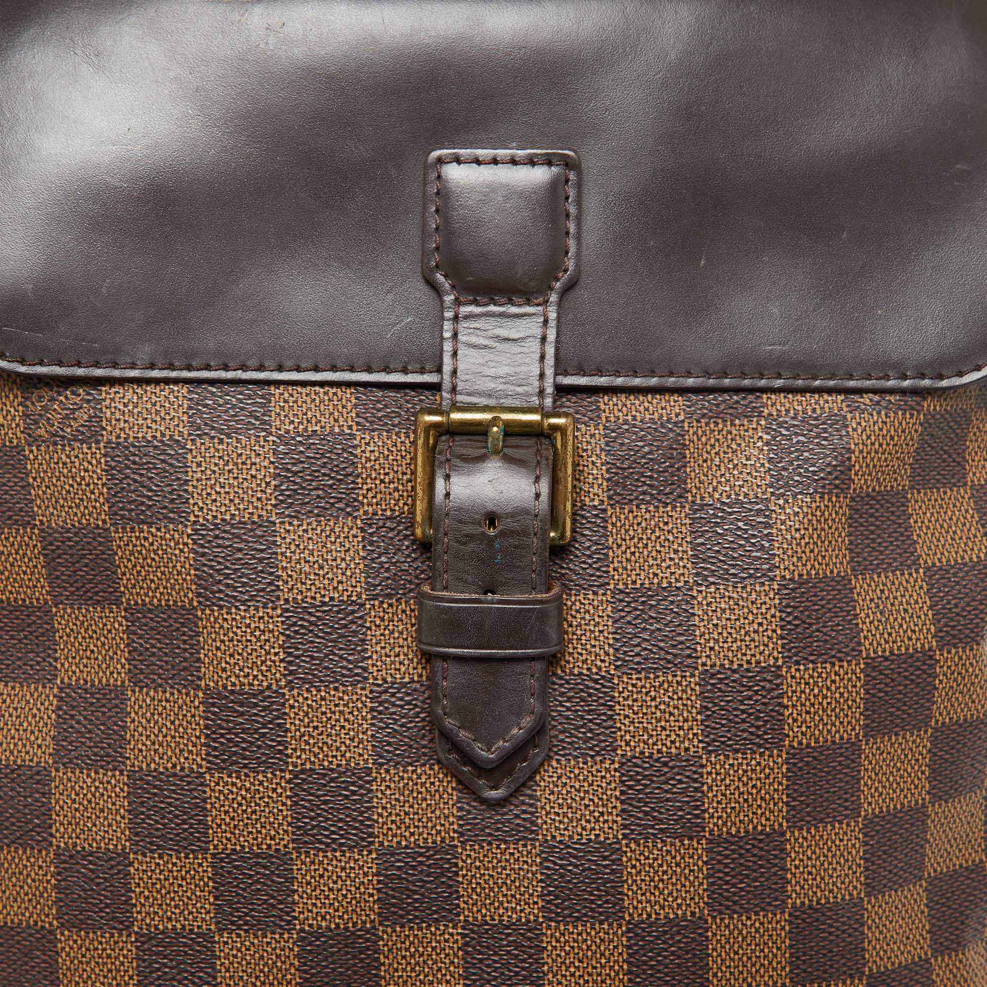 Louis Vuitton Damier Ebene Canvas Soho Backpack