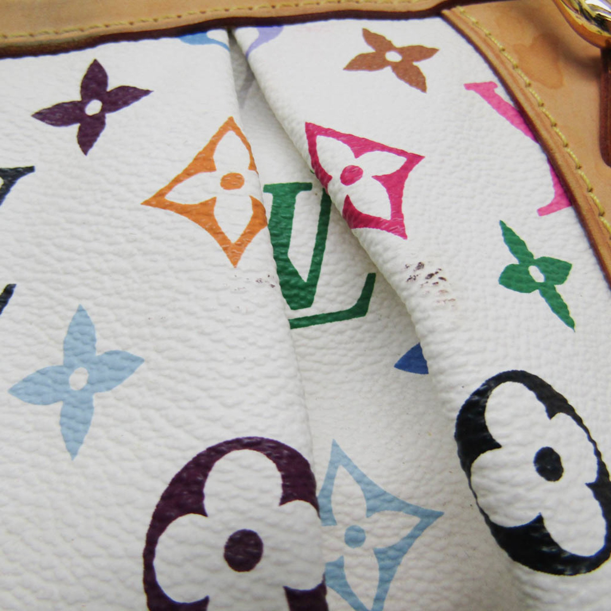 Louis Vuitton X Takashi Murakami Multicolor Coated Canvas Monogram  Courtney MM Satchel Bag