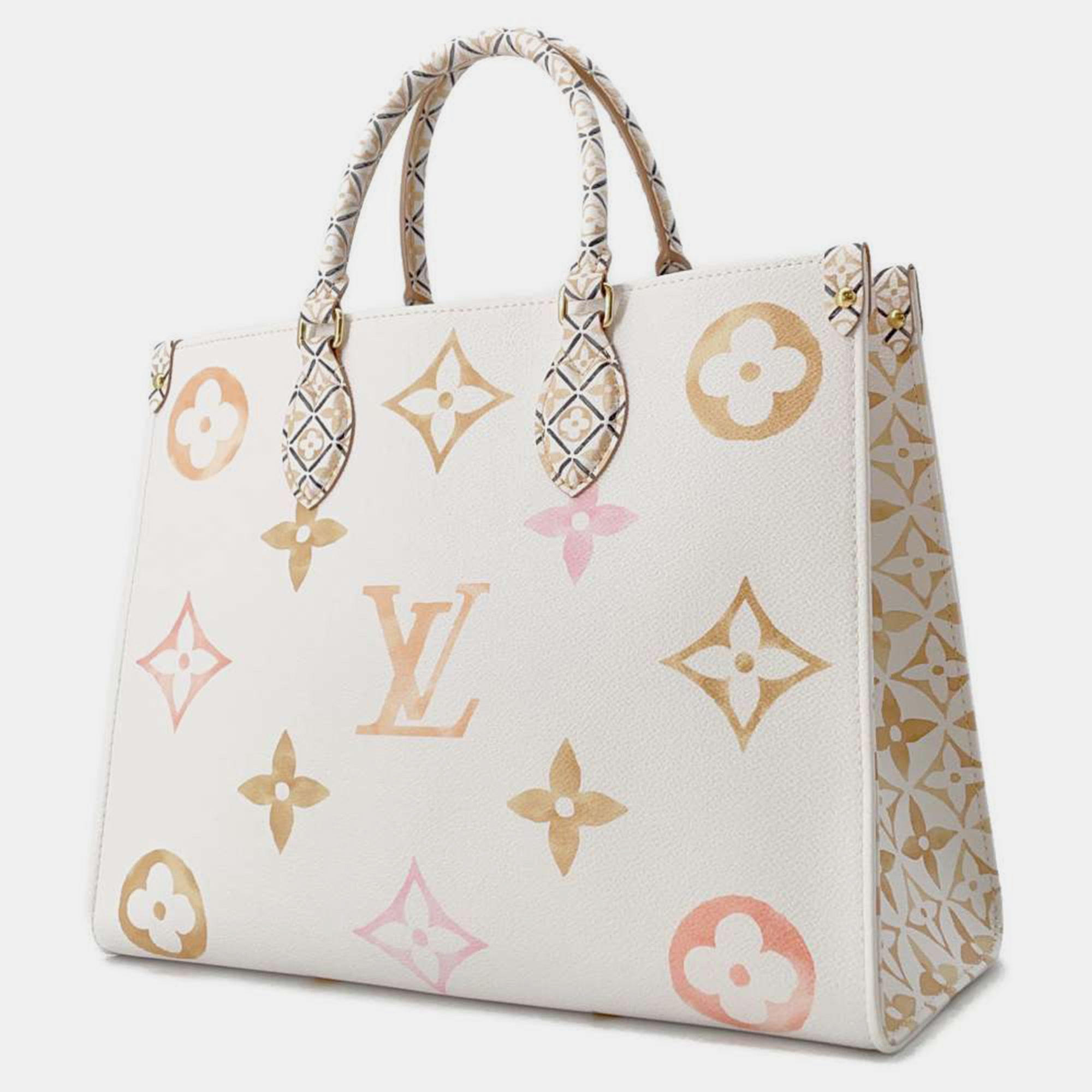 Louis Vuitton White/Beige Monogram LV By The Pool Onthego MM Bag