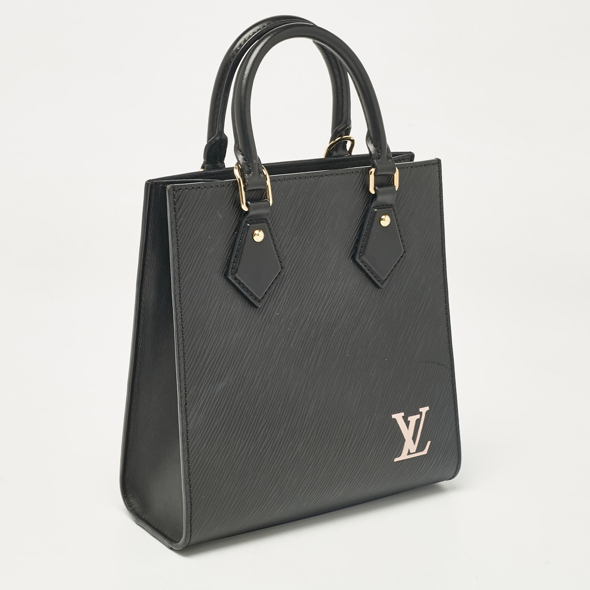 Louis Vuitton Black Epi Leather Sac Plat BB Bag