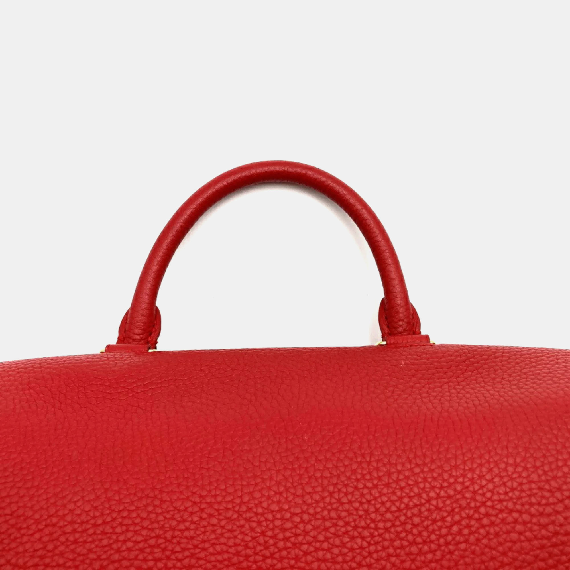 Louis Vuitton Red Leather Volta Top Handle Bag