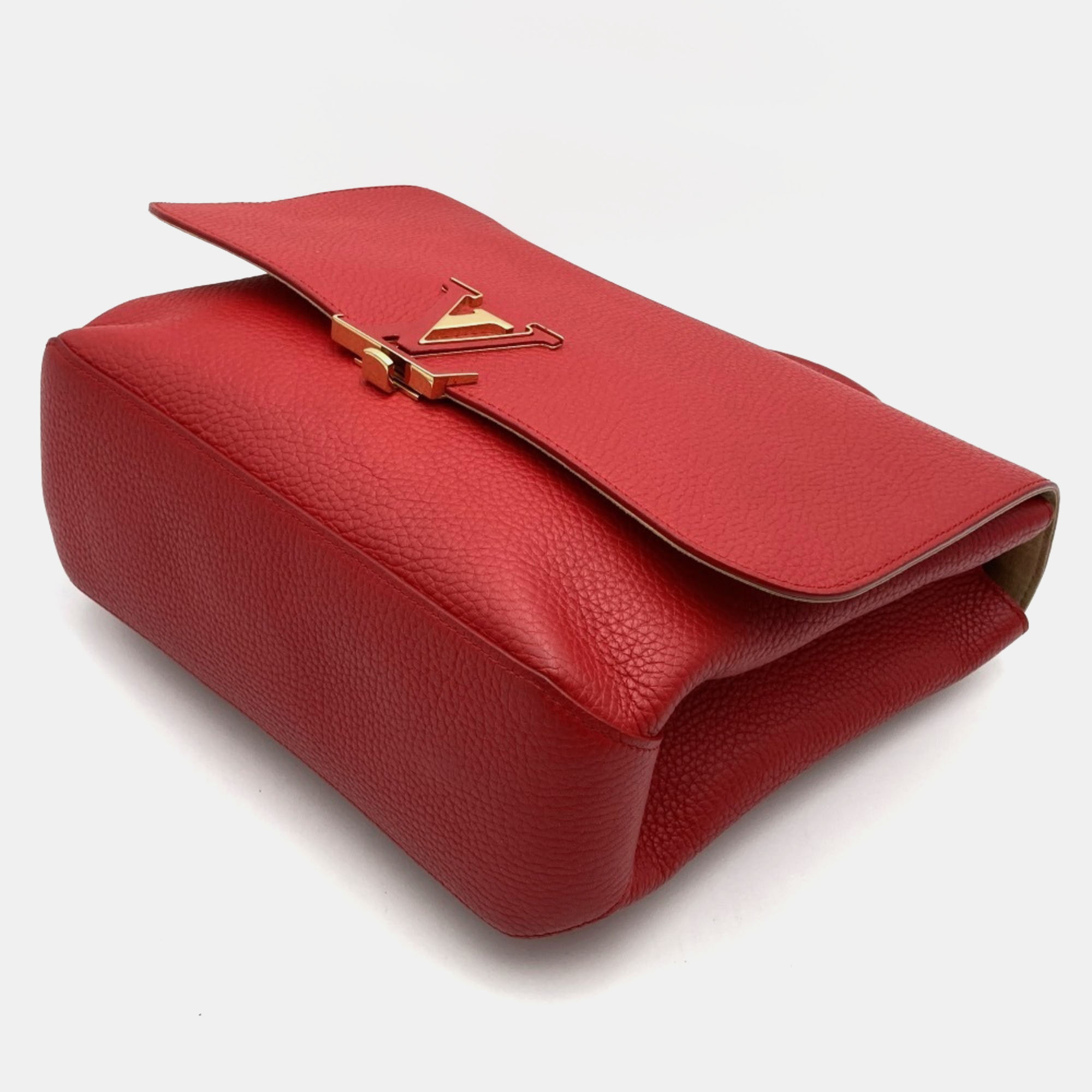 Louis Vuitton Red Leather Volta Top Handle Bag