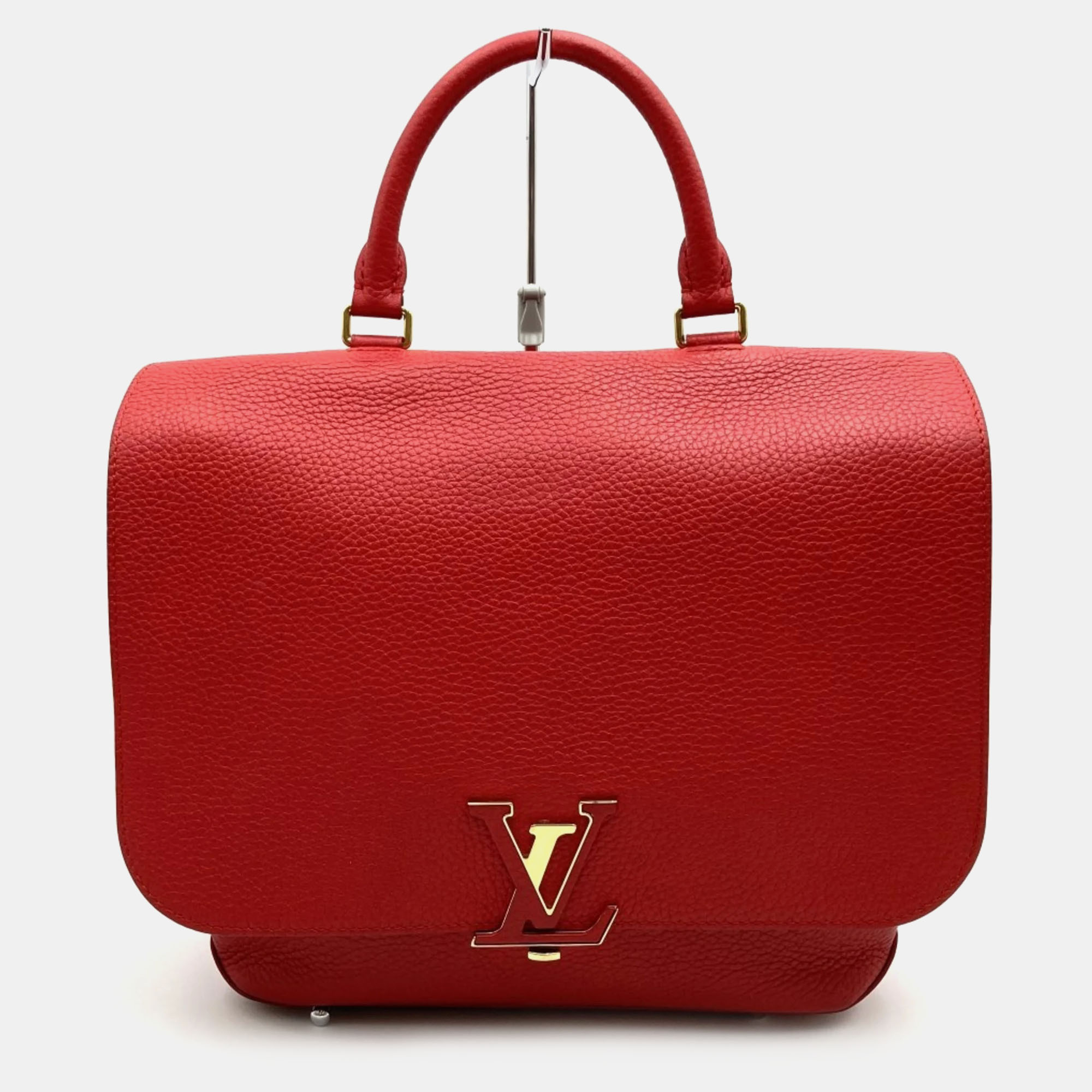 Louis Vuitton Red Leather Volta Top Handle Bag