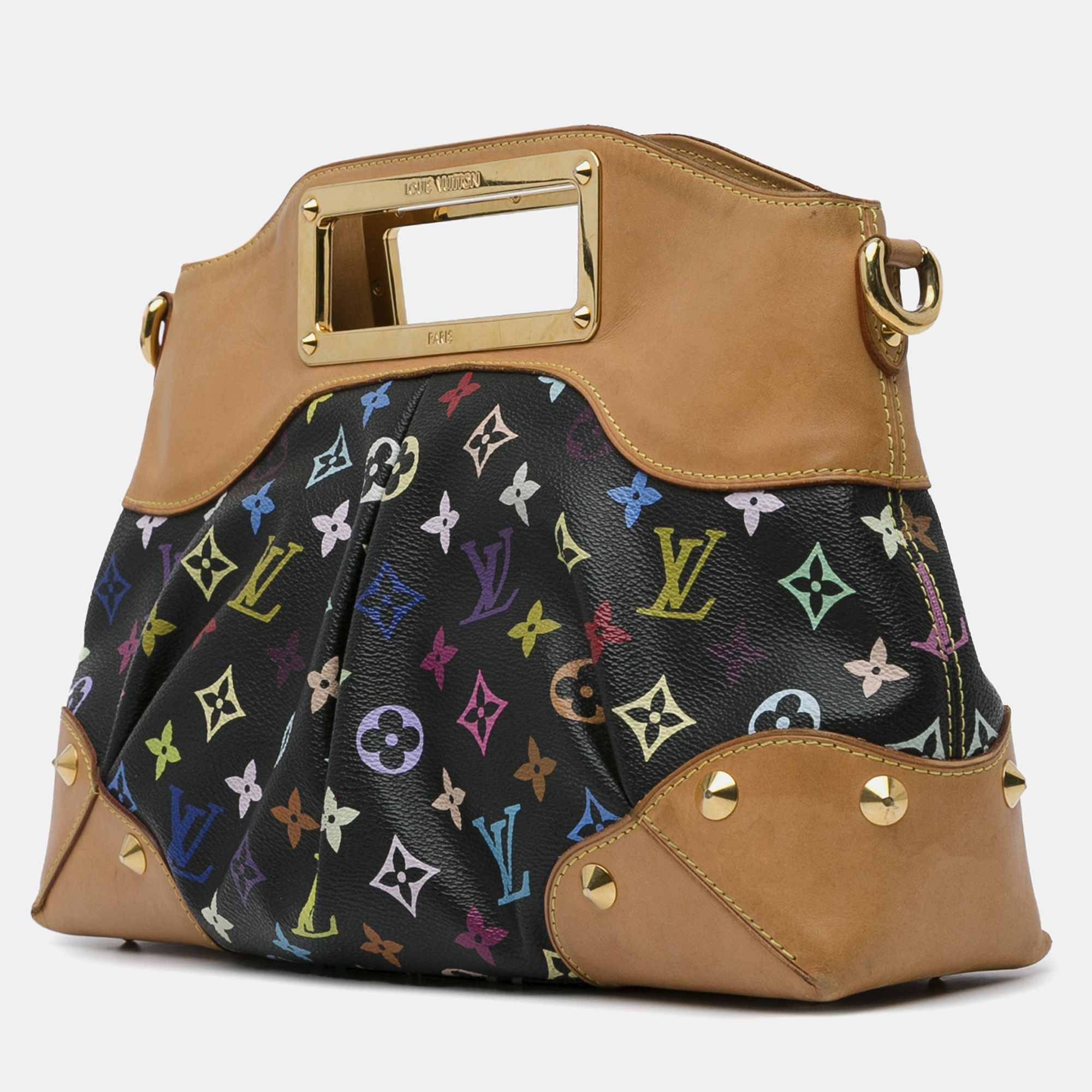 Louis Vuitton Black Monogram Multicolore Judy MM Bag