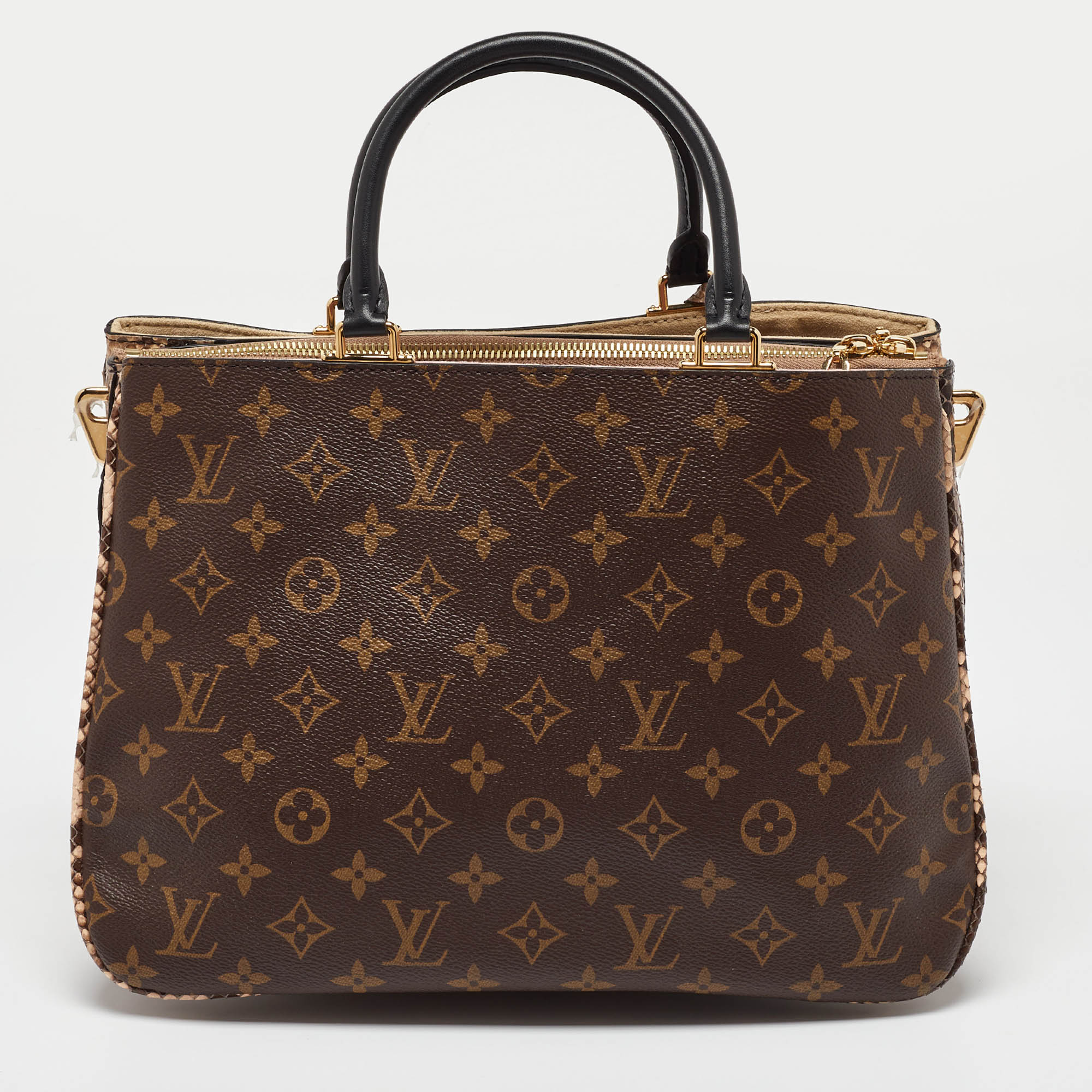 Louis Vuitton Monogram Canvas Python Millefeuille Bag