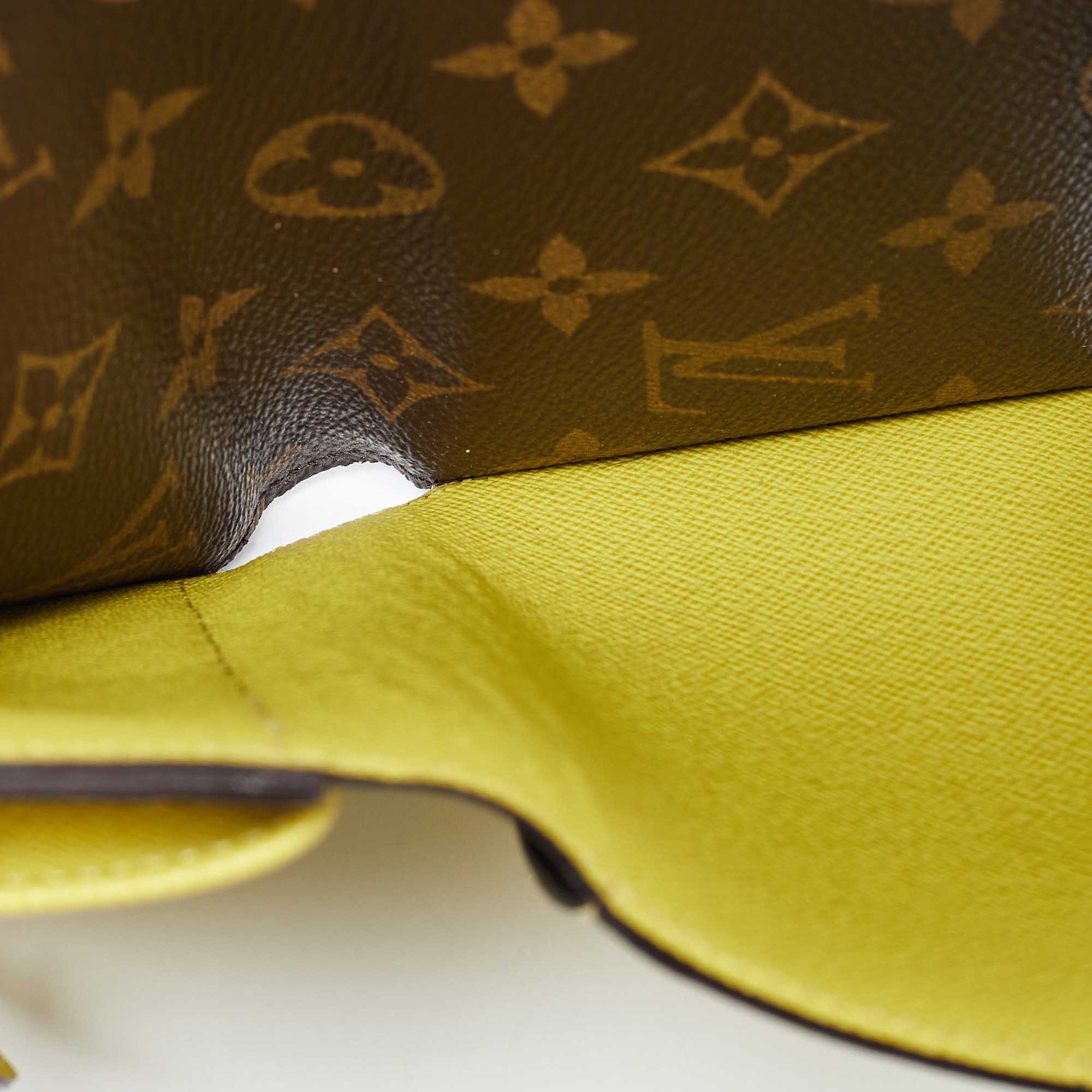 Louis Vuitton Yellow Epi Leather And Monogram Canvas Marie-Lou Wallet