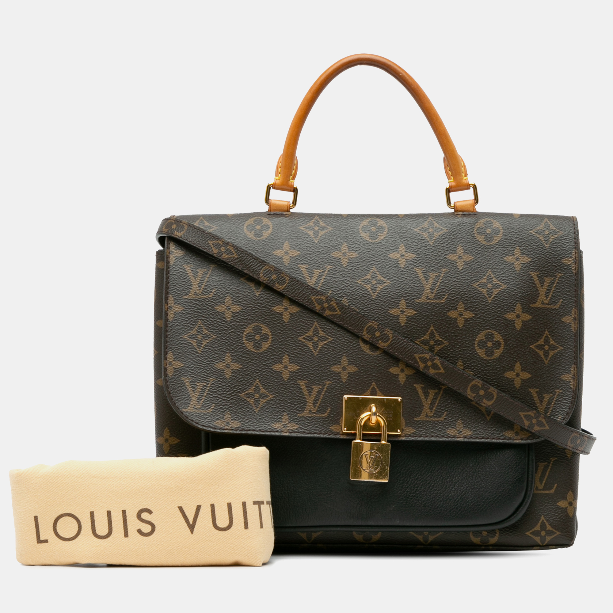 Louis Vuitton Brown Canvas Monogram Marignan Bag