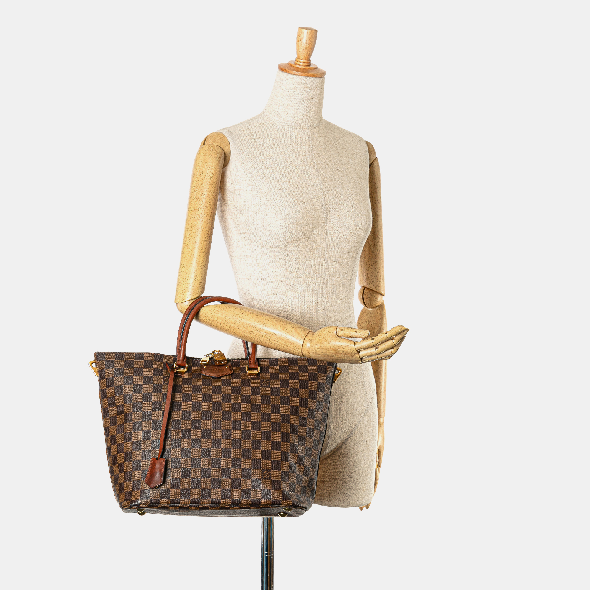 Louis Vuitton Brown Canvas Damier Ebene Belmont MM Bag