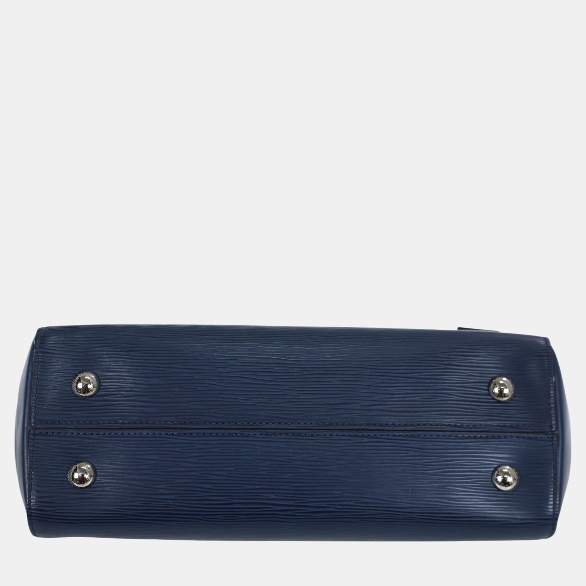 Louis Vuitton Navy Blue Epi Cluny MM Shoulder Bag