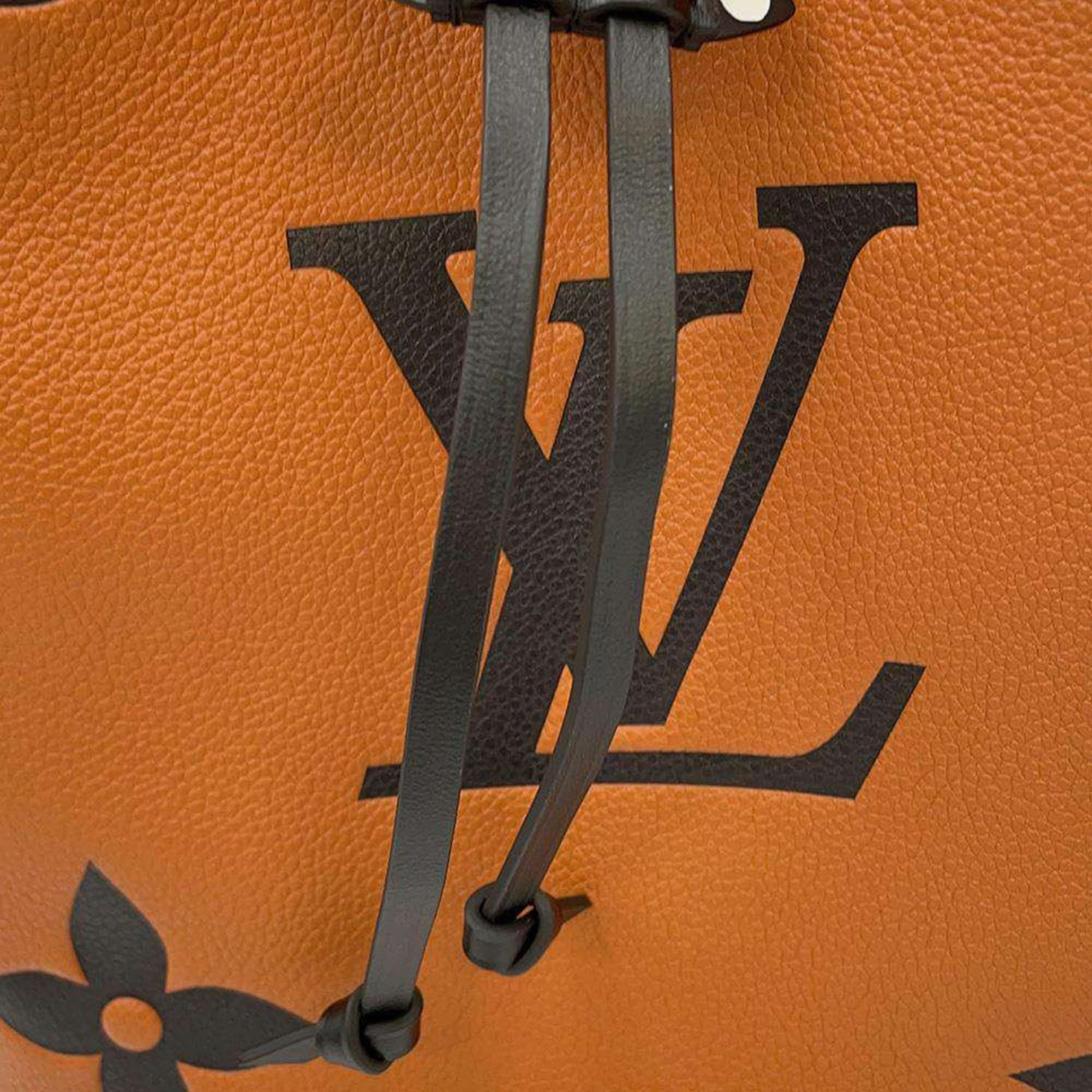 Louis Vuitton Caramel/Black Monogram / Giant Neonoe Bag