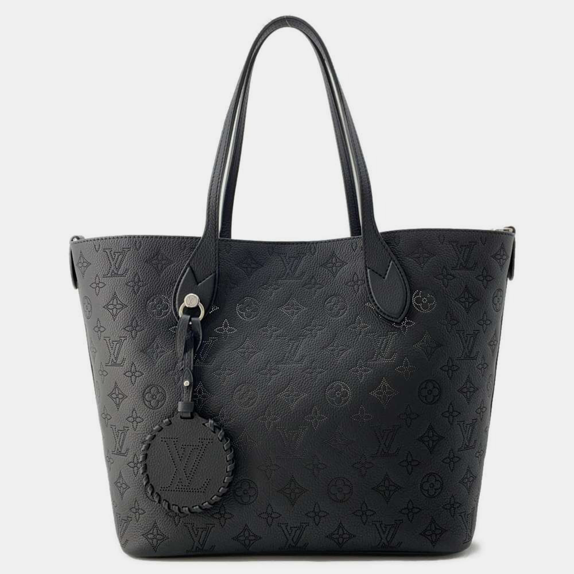 Louis Vuitton Noir Monogram  Blossom Mahina Size MM