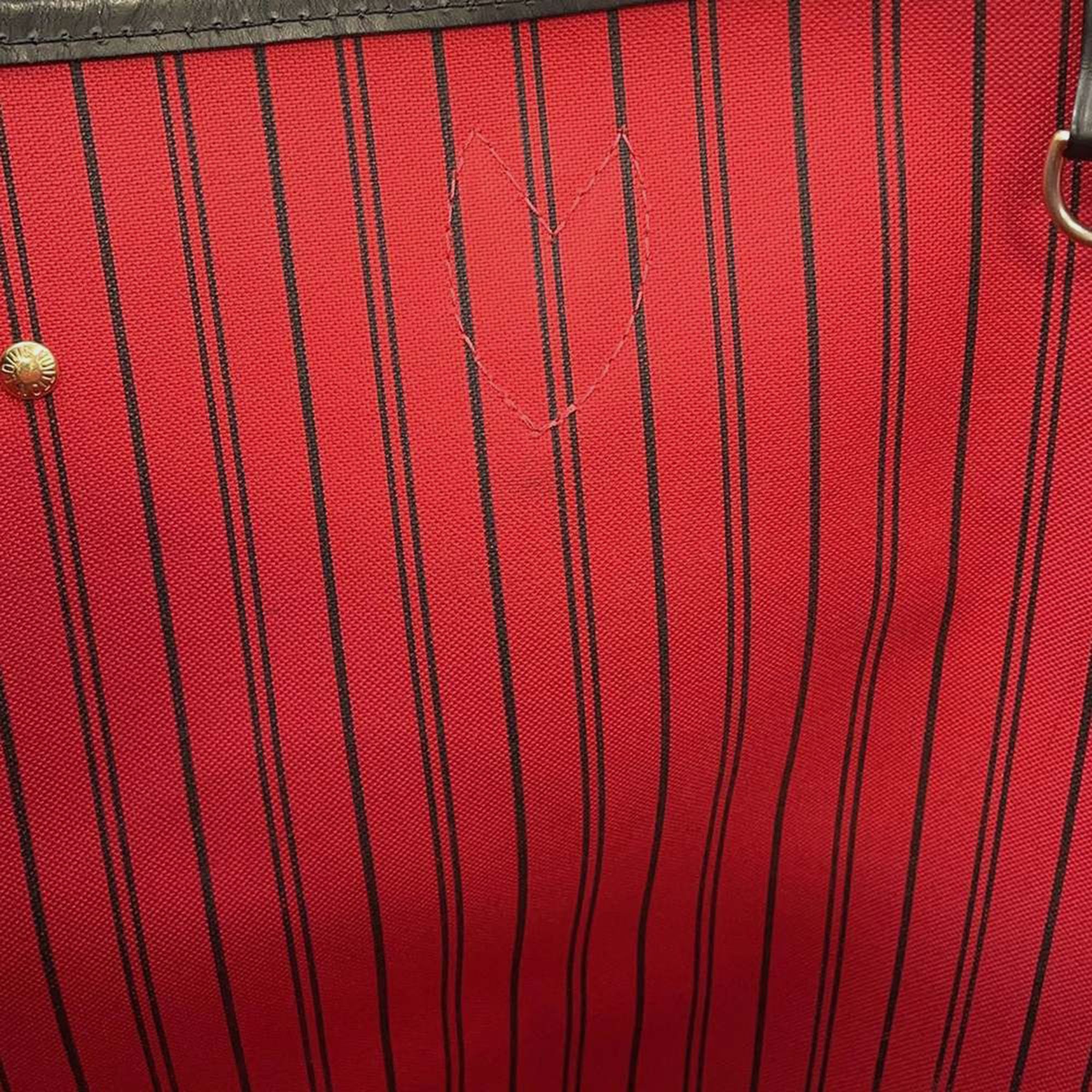 Louis Vuitton Red Monogram Neverfull Size MM