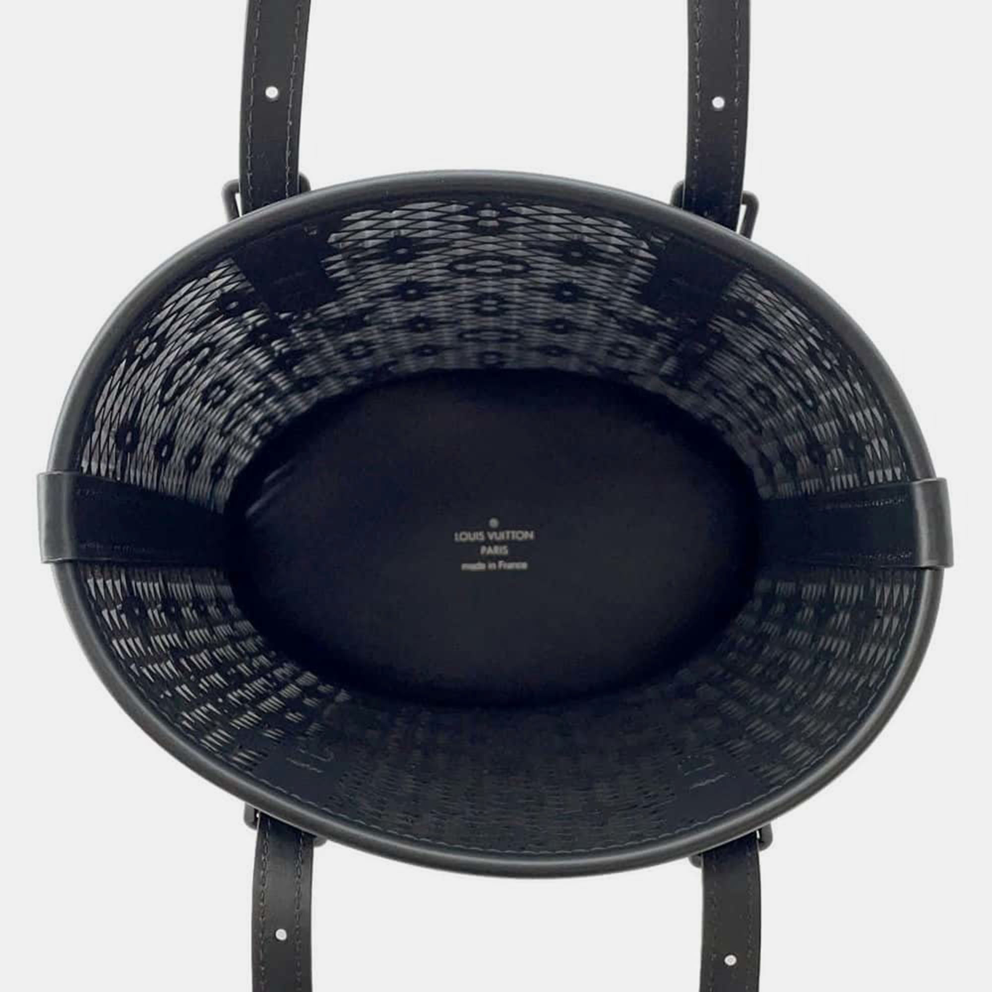 Louis Vuitton Nicolas Ghesquiere Bucket Noir Monogram Race Size PM