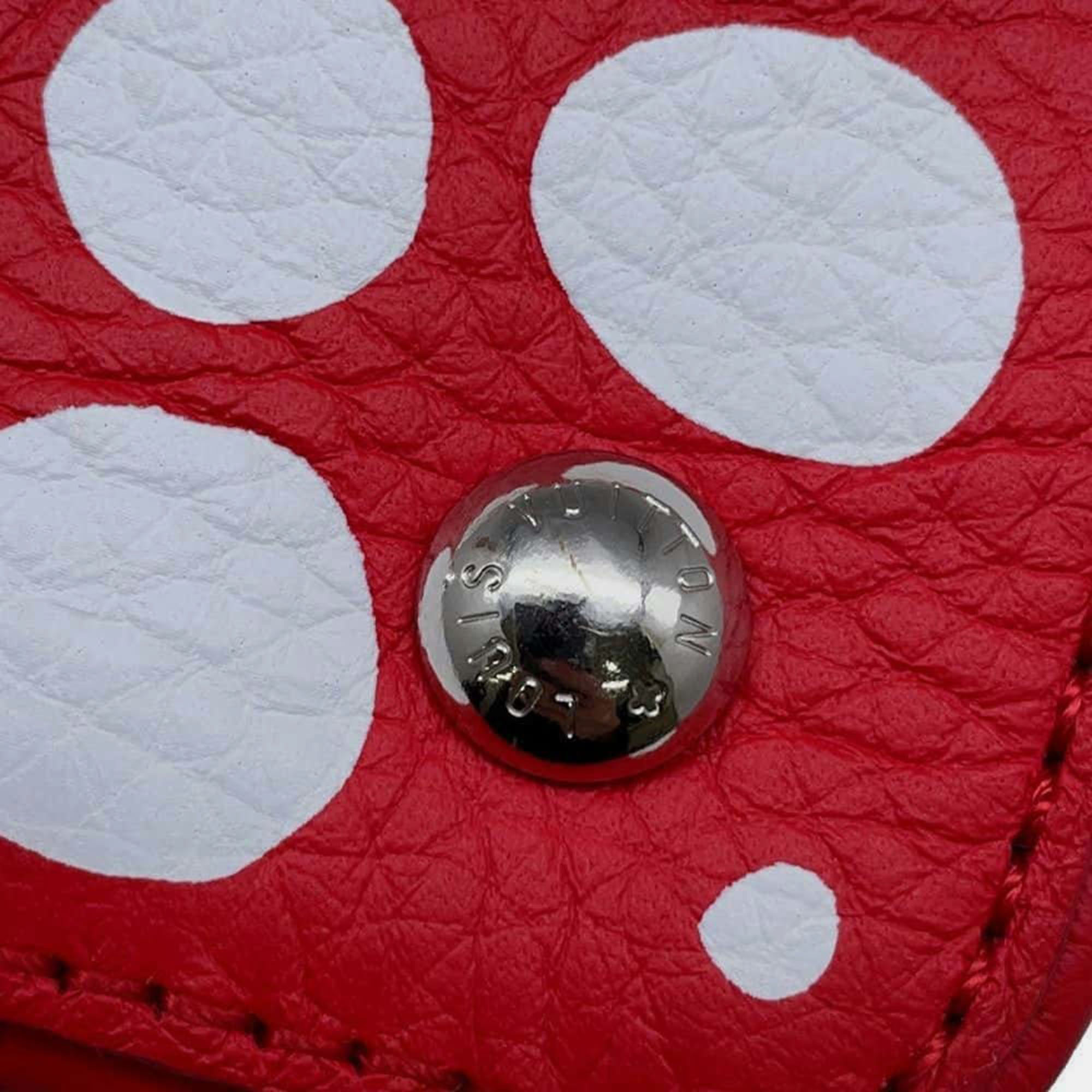 Louis Vuitton Capucines Red Calf Leather Infinity Dot Size MINI