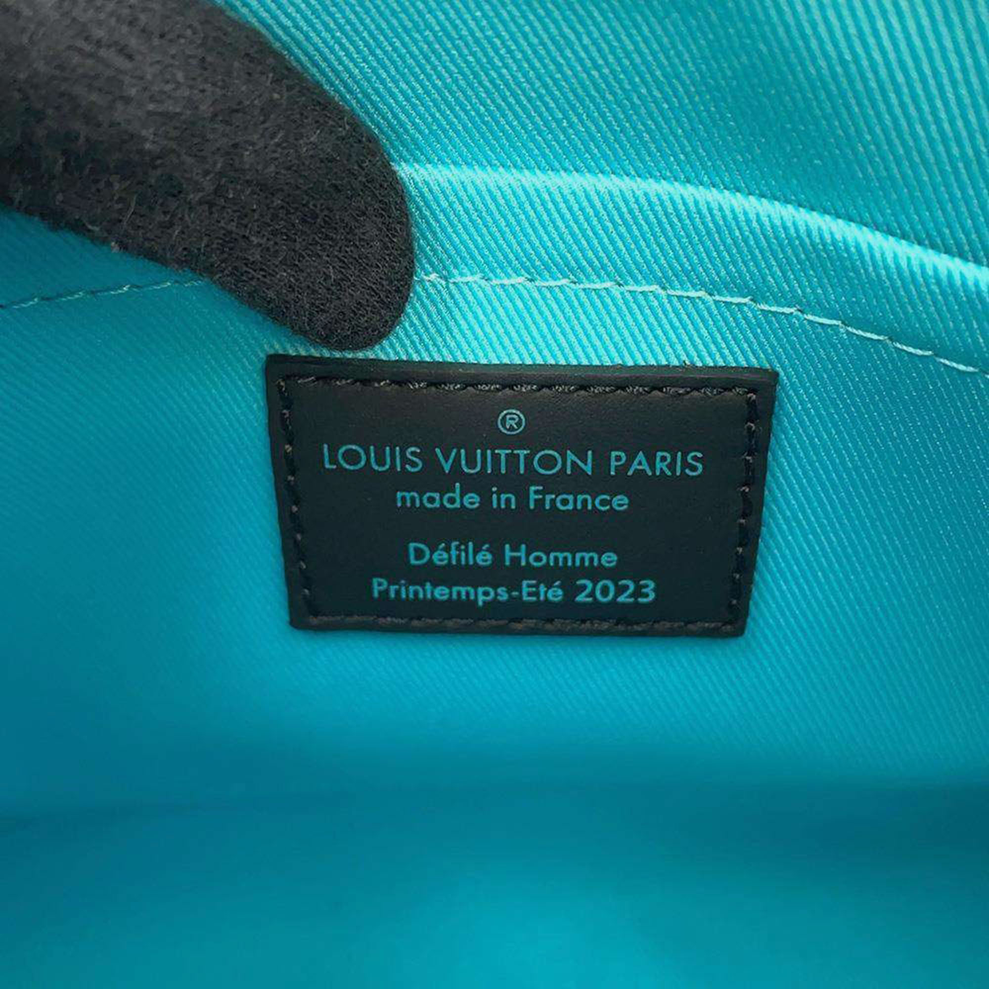 Louis Vuitton Keepall Noir/Blue Monogram Playground Size 25