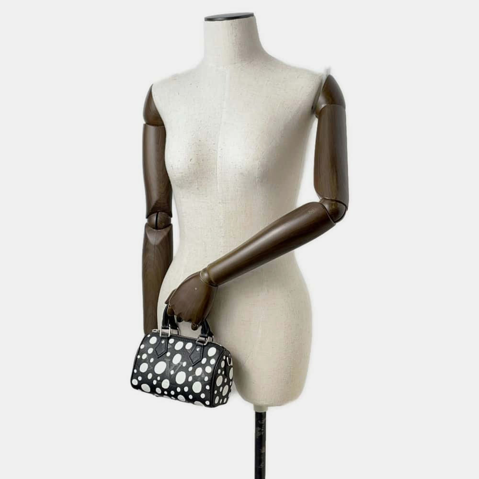 Louis Vuitton Nano Speedy Noir/White Monogram Empreinte Leather Infinity Dot