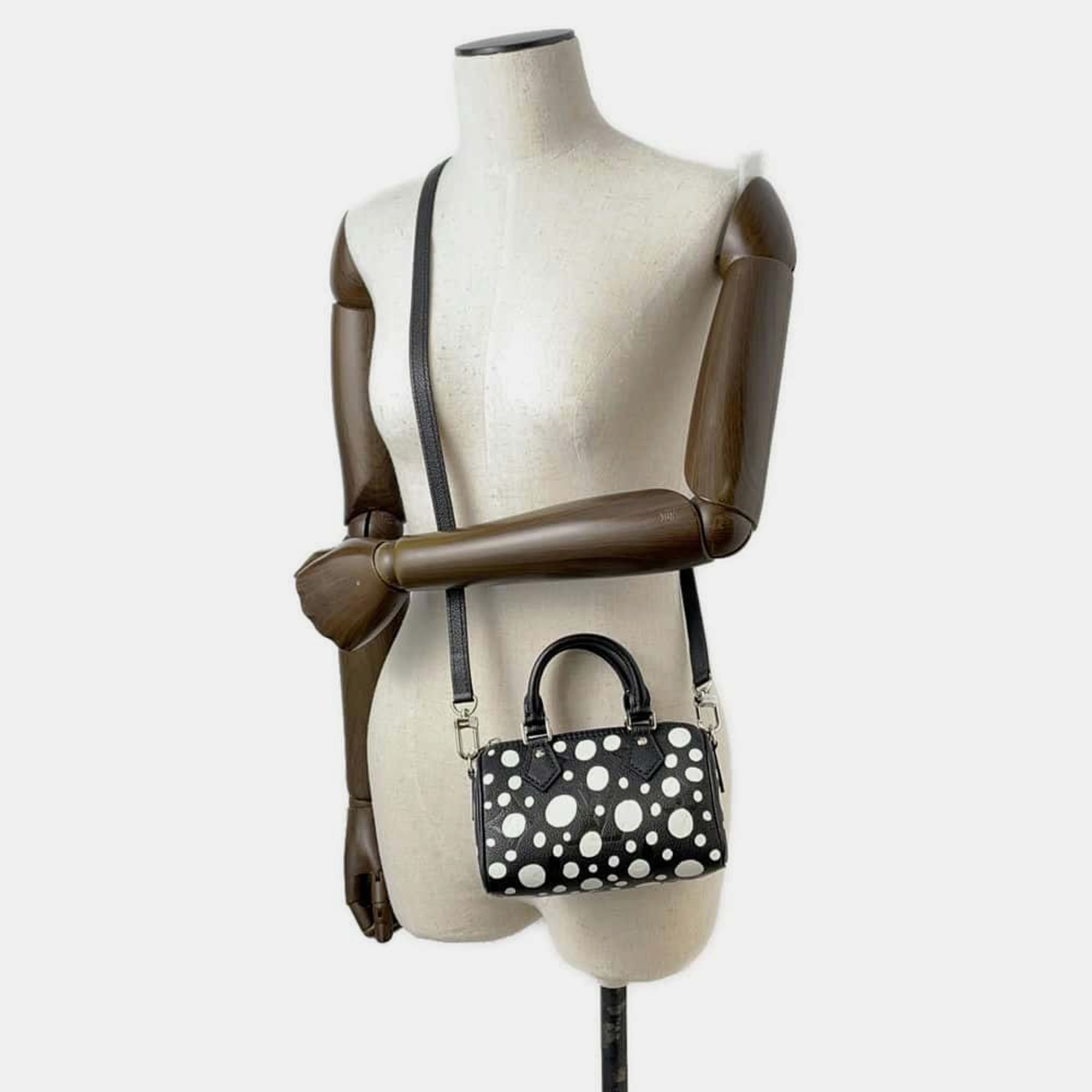 Louis Vuitton Nano Speedy Noir/White Monogram Empreinte Leather Infinity Dot