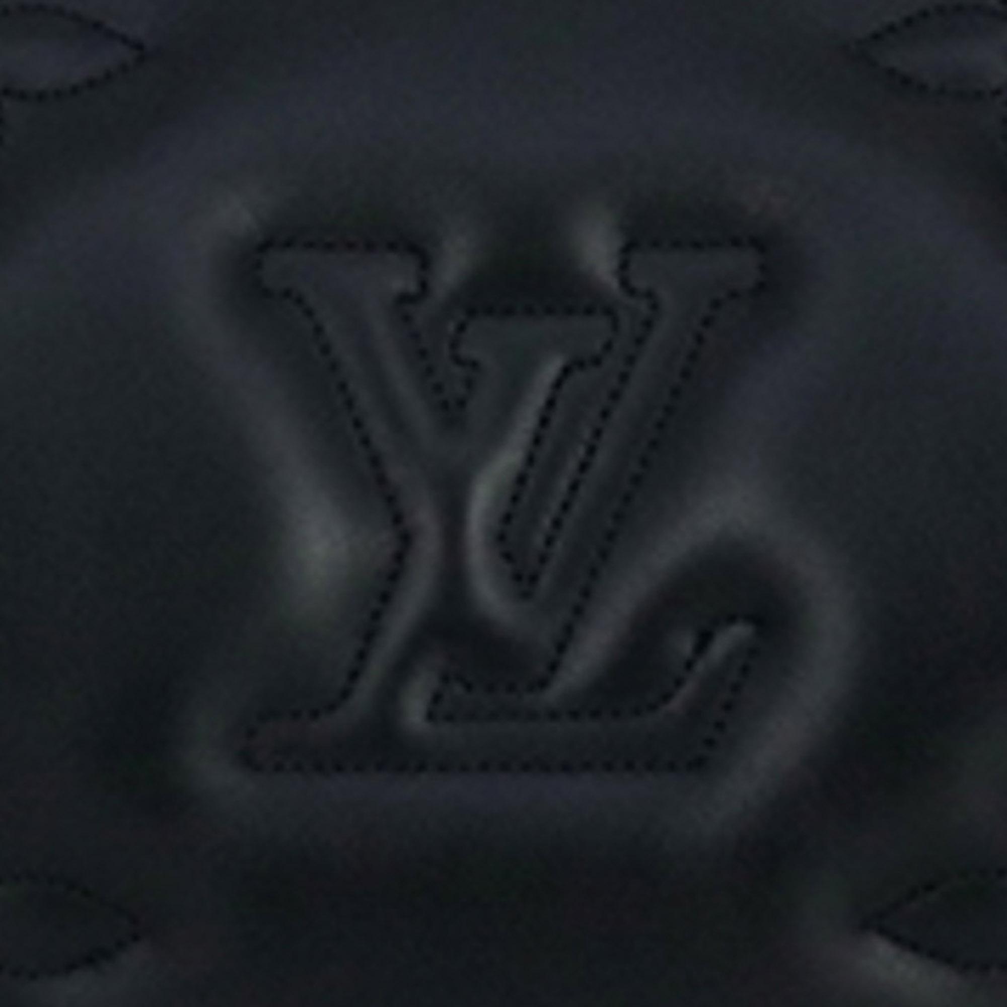 Louis Vuitton Black Leather Bubblegram Over The Moon Satchel Bag