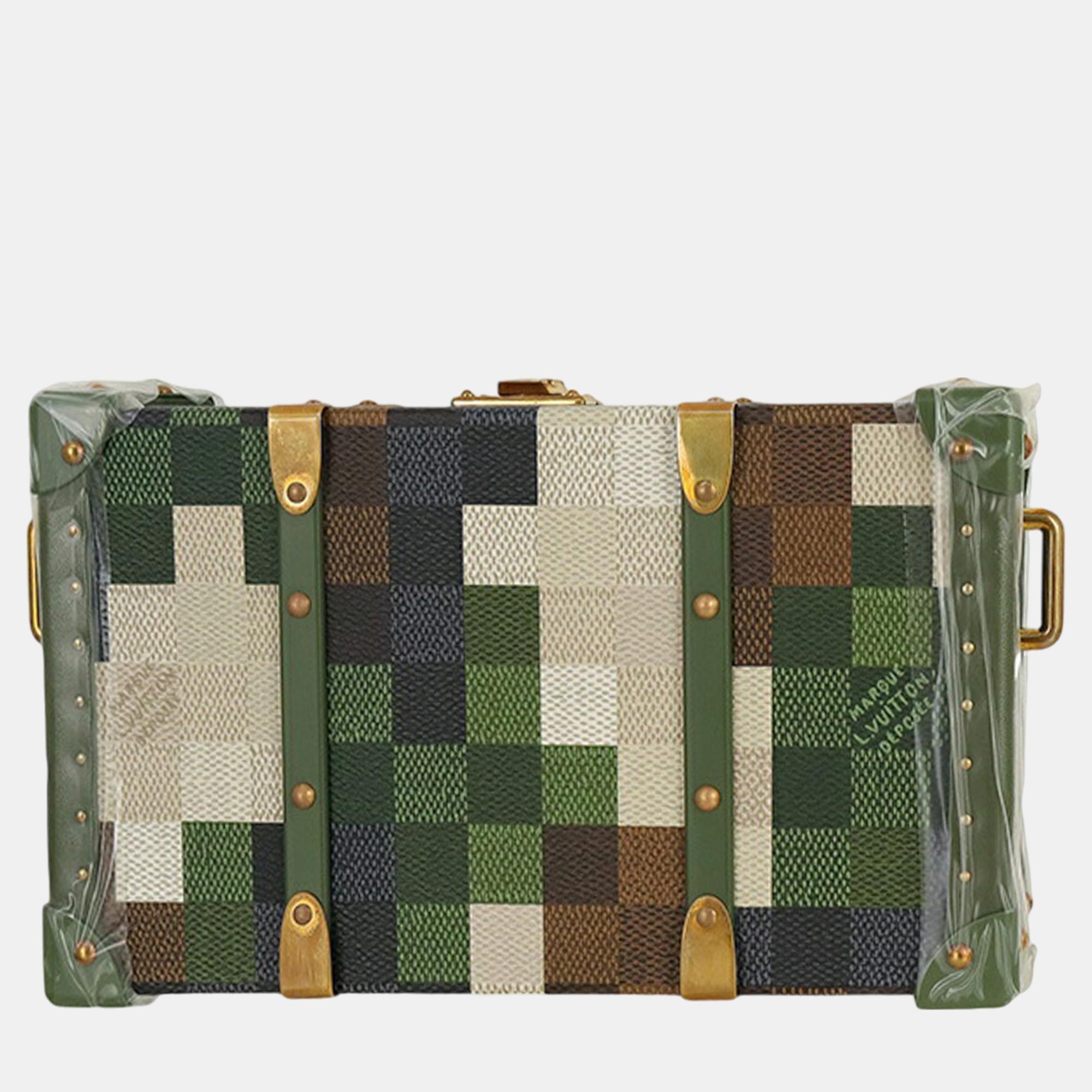 Louis Vuitton Green Damoflage Wallet Trunk Bag