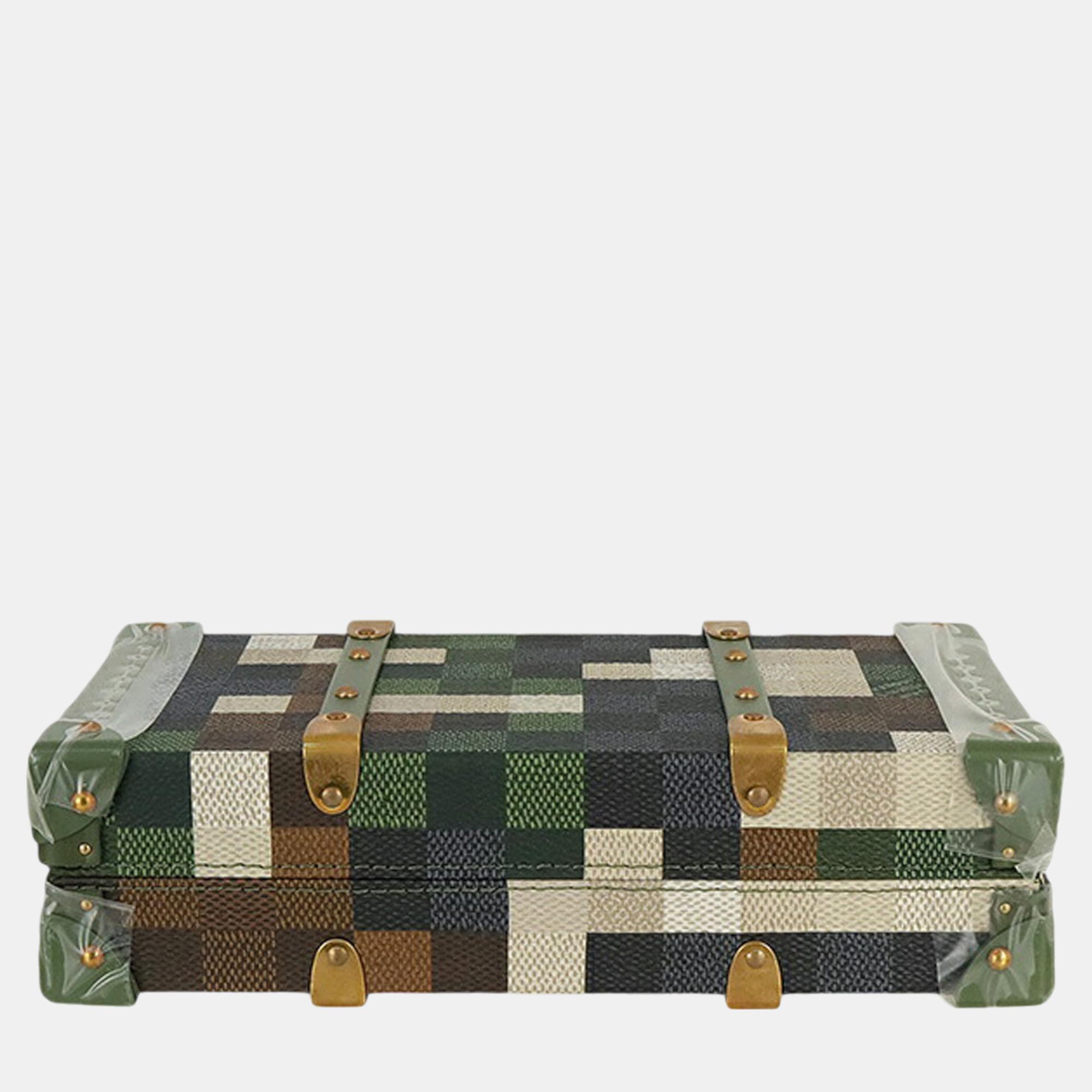 Louis Vuitton Green Damoflage Wallet Trunk Bag