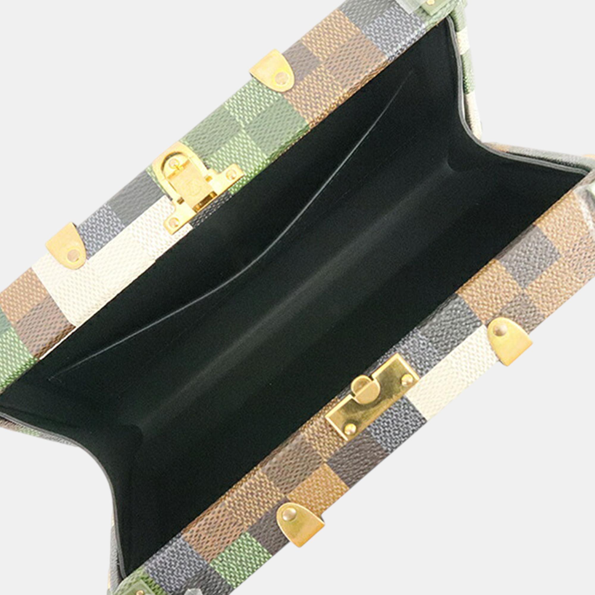 Louis Vuitton Green Damoflage Wallet Trunk Bag