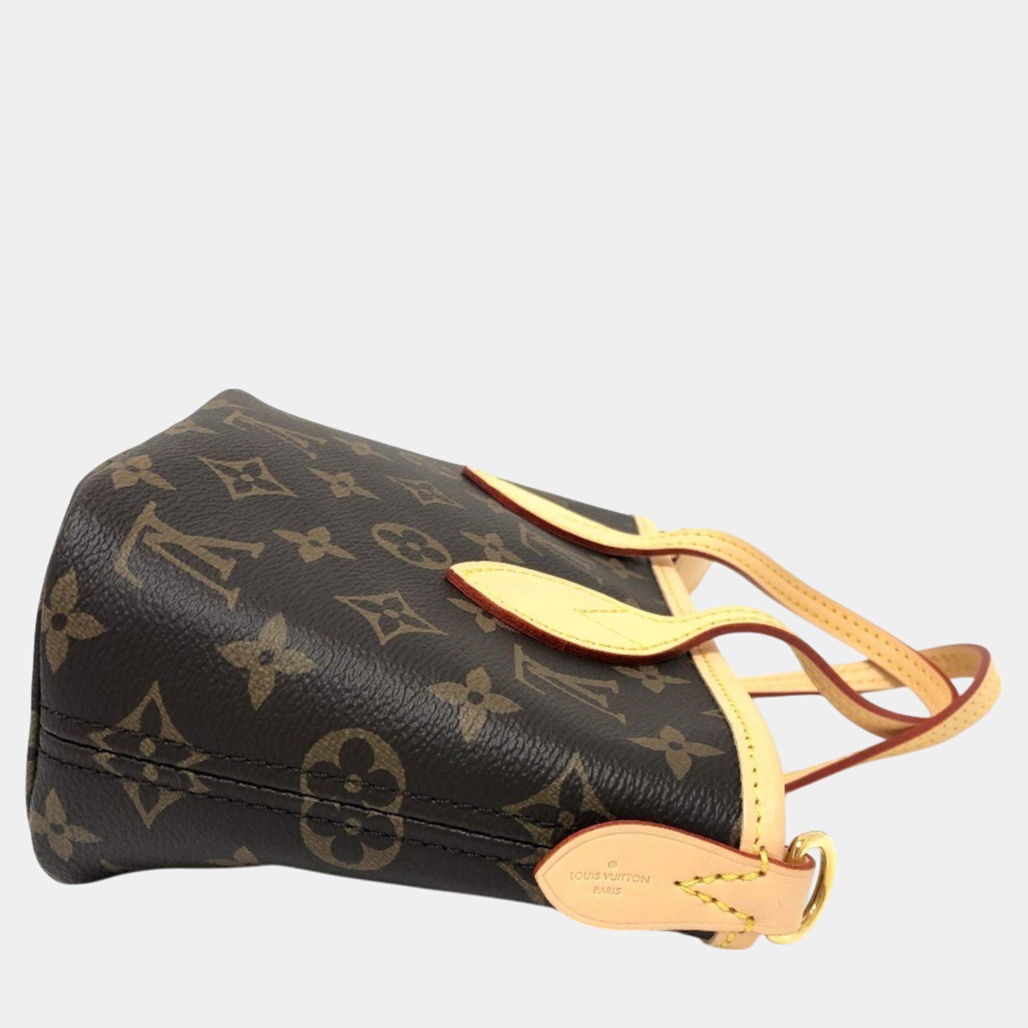 Louis Vuitton Neverfull BB Monogram Canvas Brown Bag