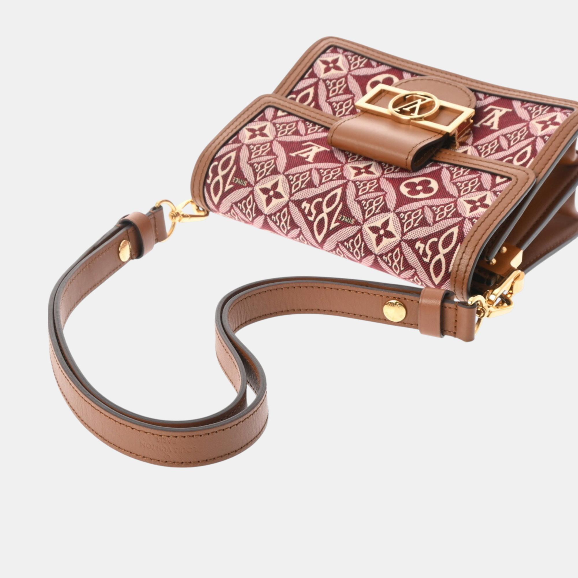 Louis Vuitton Pink Monogram Jacquard Dauphine MINI Shoulder Bag