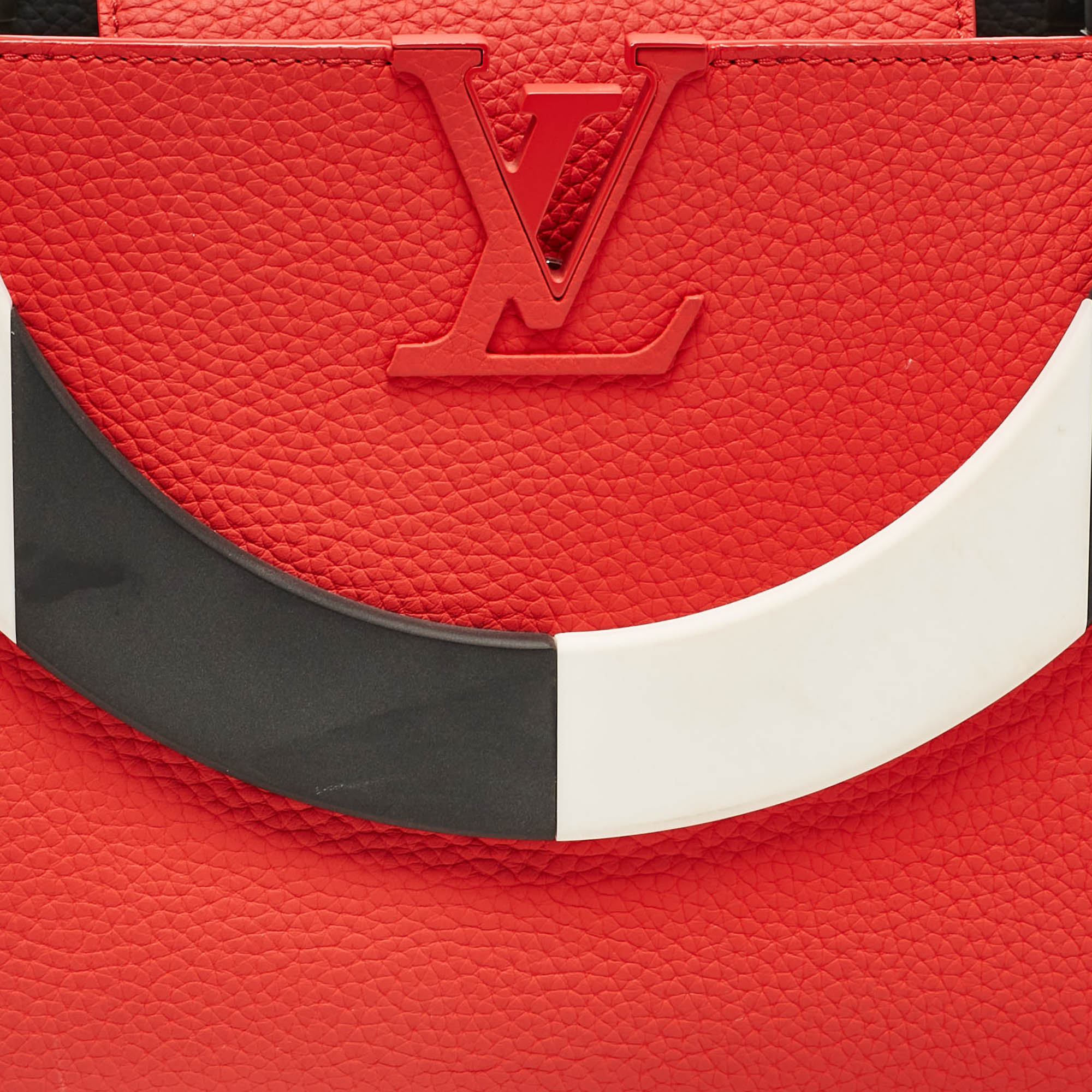 Louis Vuitton Red/Black Taurillon Leather Artycapucines MM Bag