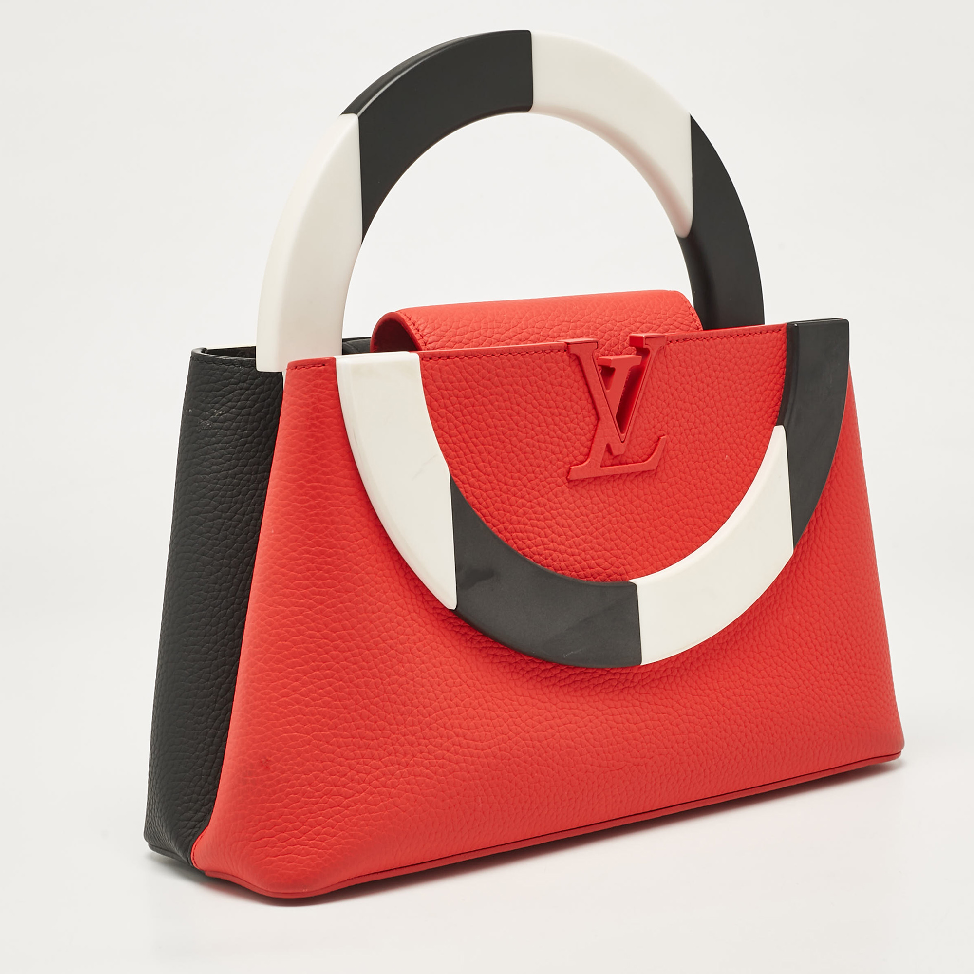 Louis Vuitton Red/Black Taurillon Leather Artycapucines MM Bag