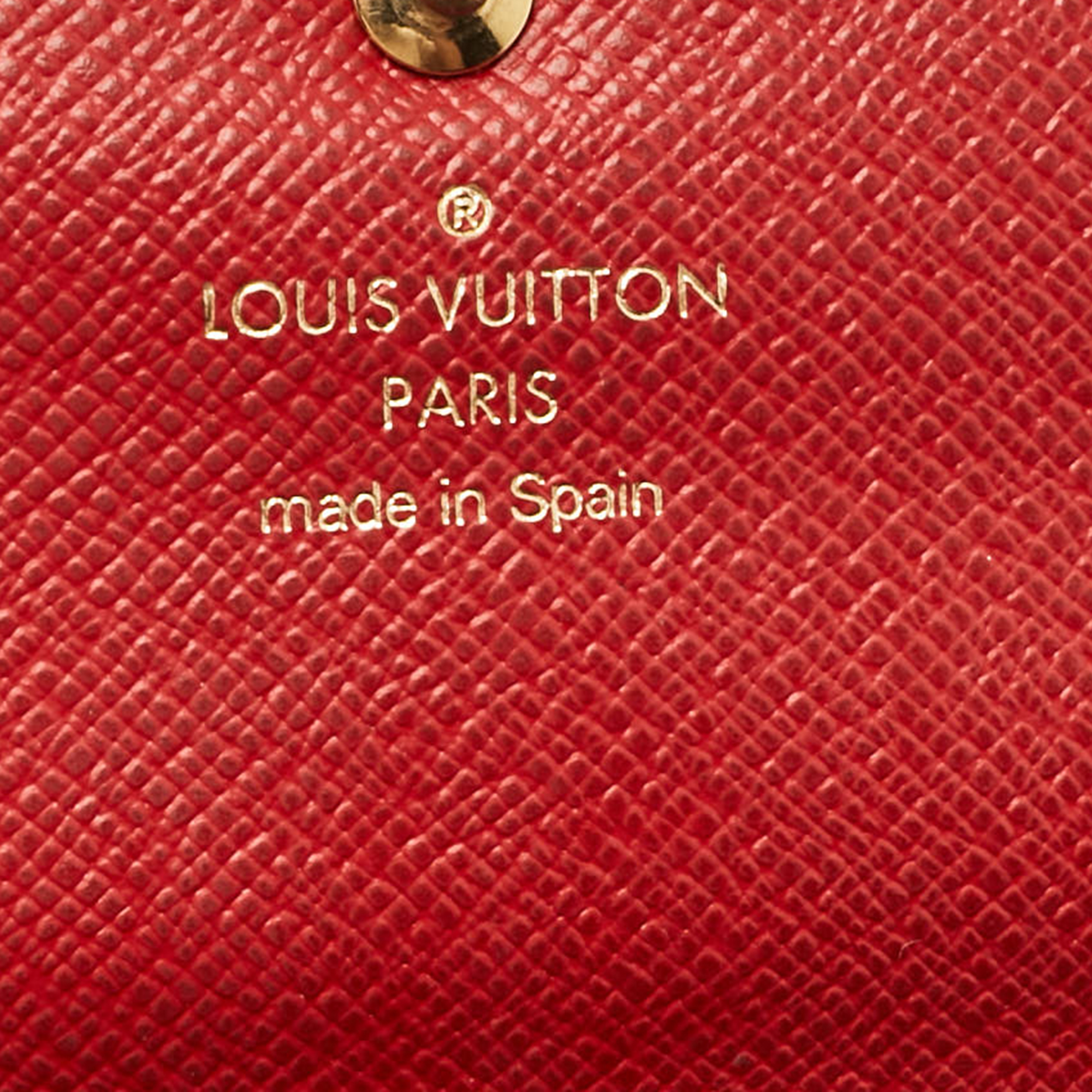 Louis Vuitton Cerise Damier Ebene Canvas Caissa Wallet