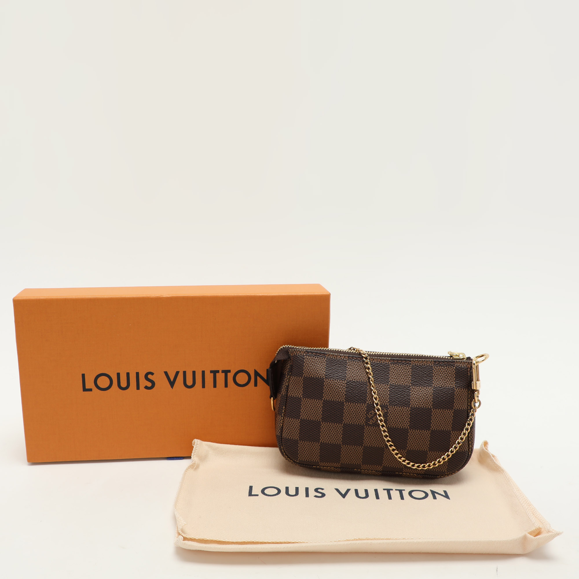 Louis Vuitton Damier Ebene Canvas Mini Pochette Accessoires