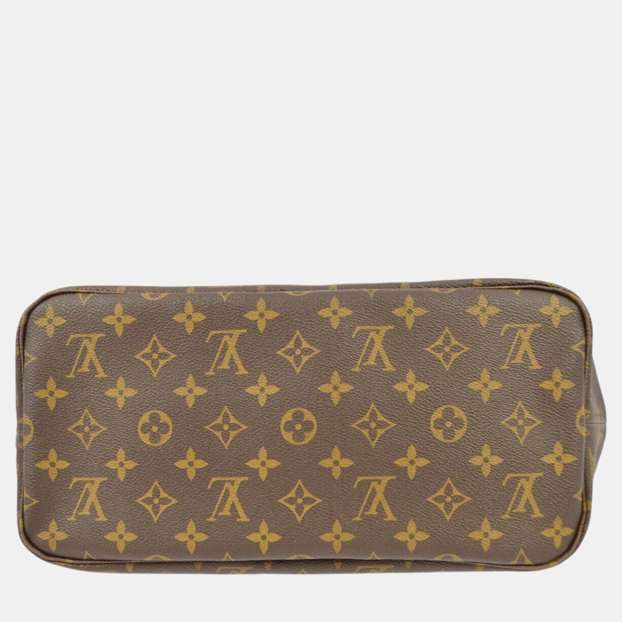 Louis Vuitton Monogram Neverfull MM Shoulder Tote Bag