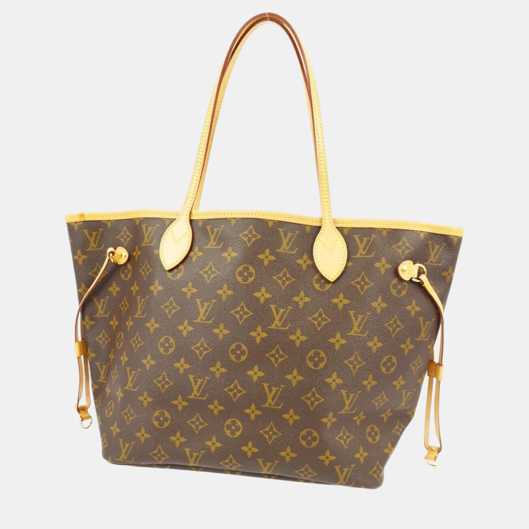 Louis Vuitton Monogram Neverfull MM Shoulder Tote Bag