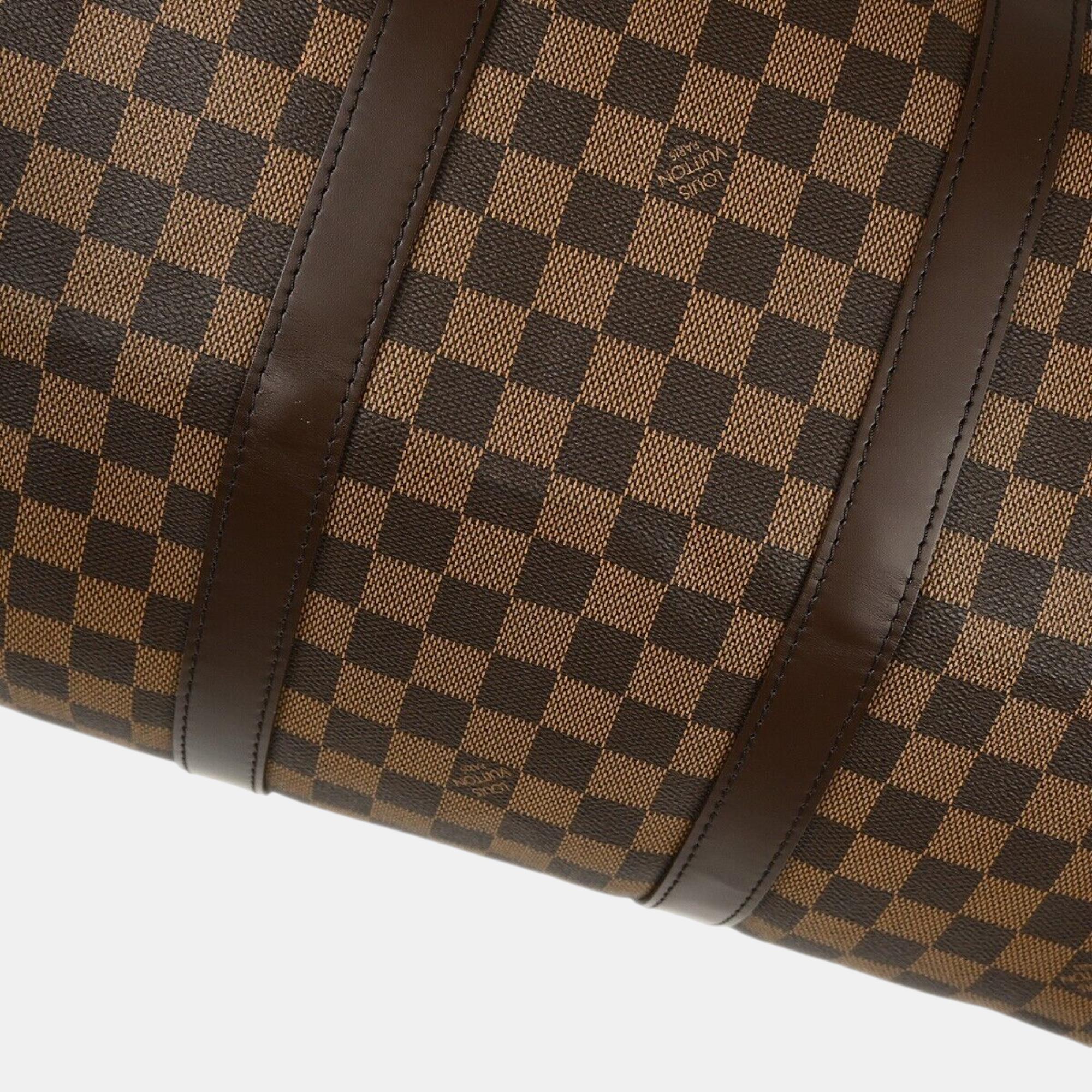 Louis Vuitton Damier Keepall Bandouliere 55 Duffle Bag