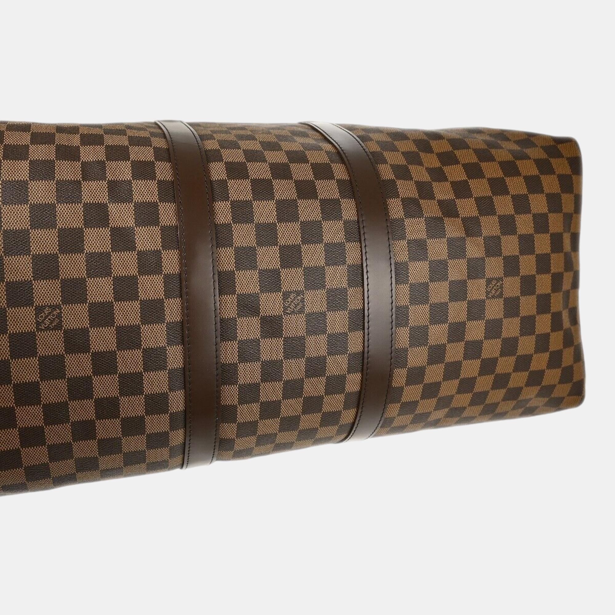 Louis Vuitton Damier Keepall Bandouliere 55 Duffle Bag