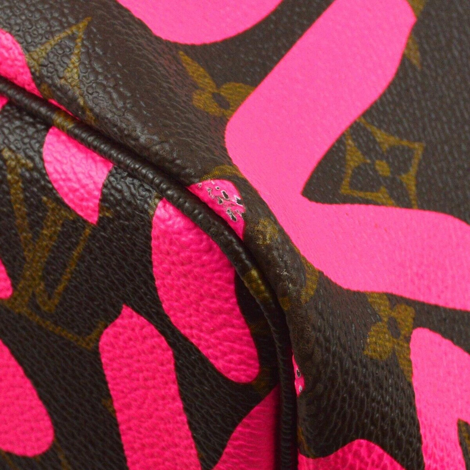 Louis Vuitton Pink Monogram Graffiti Neverfull GM Tote Bag