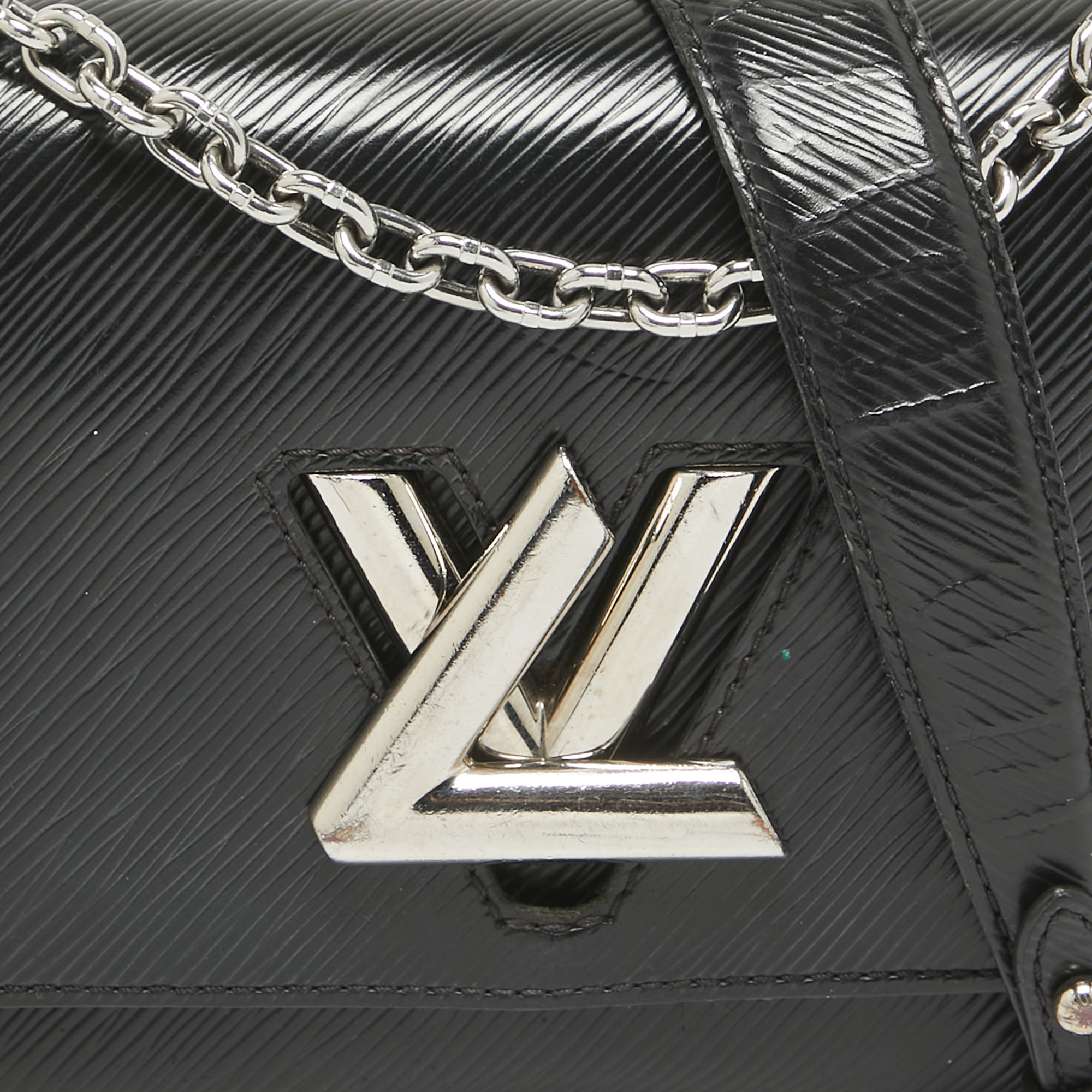 Louis Vuitton Black Epi Leather Twist PM Bag