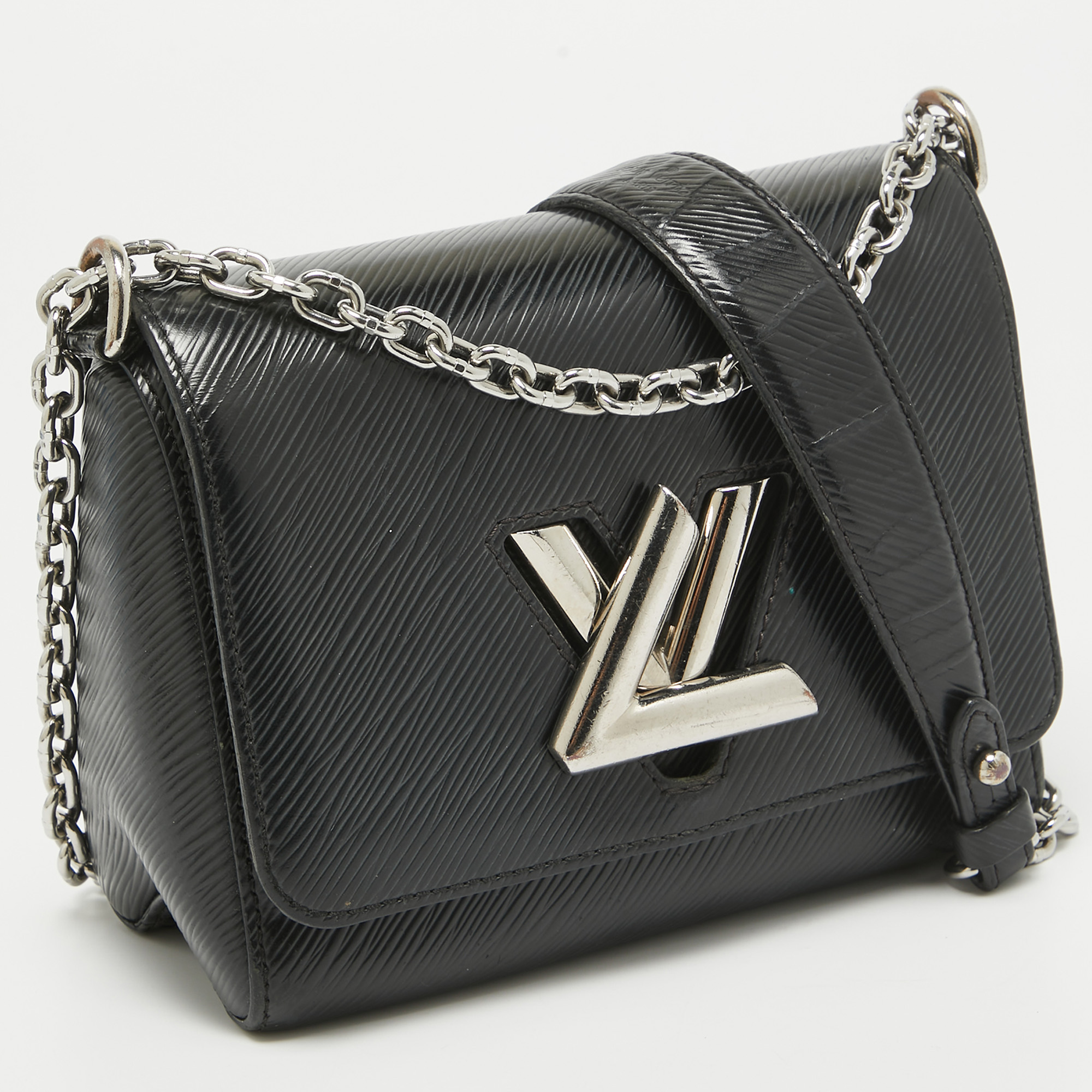 Louis Vuitton Black Epi Leather Twist PM Bag