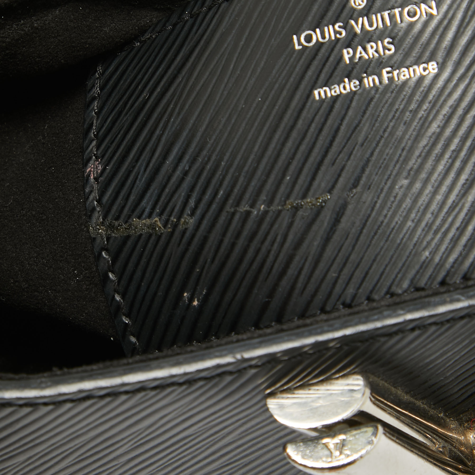 Louis Vuitton Black Epi Leather Twist PM Bag