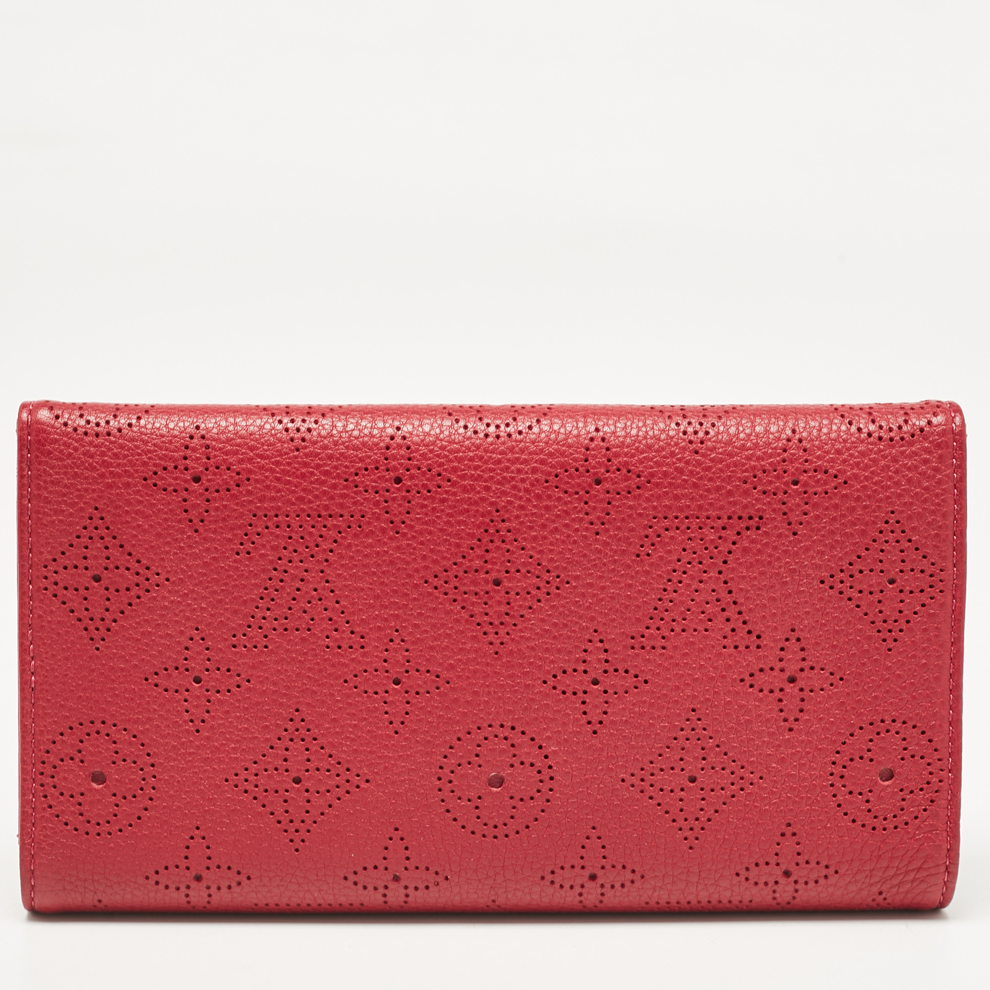 Louis Vuitton Fuchsia Monogram Mahina Leather Amelia Wallet