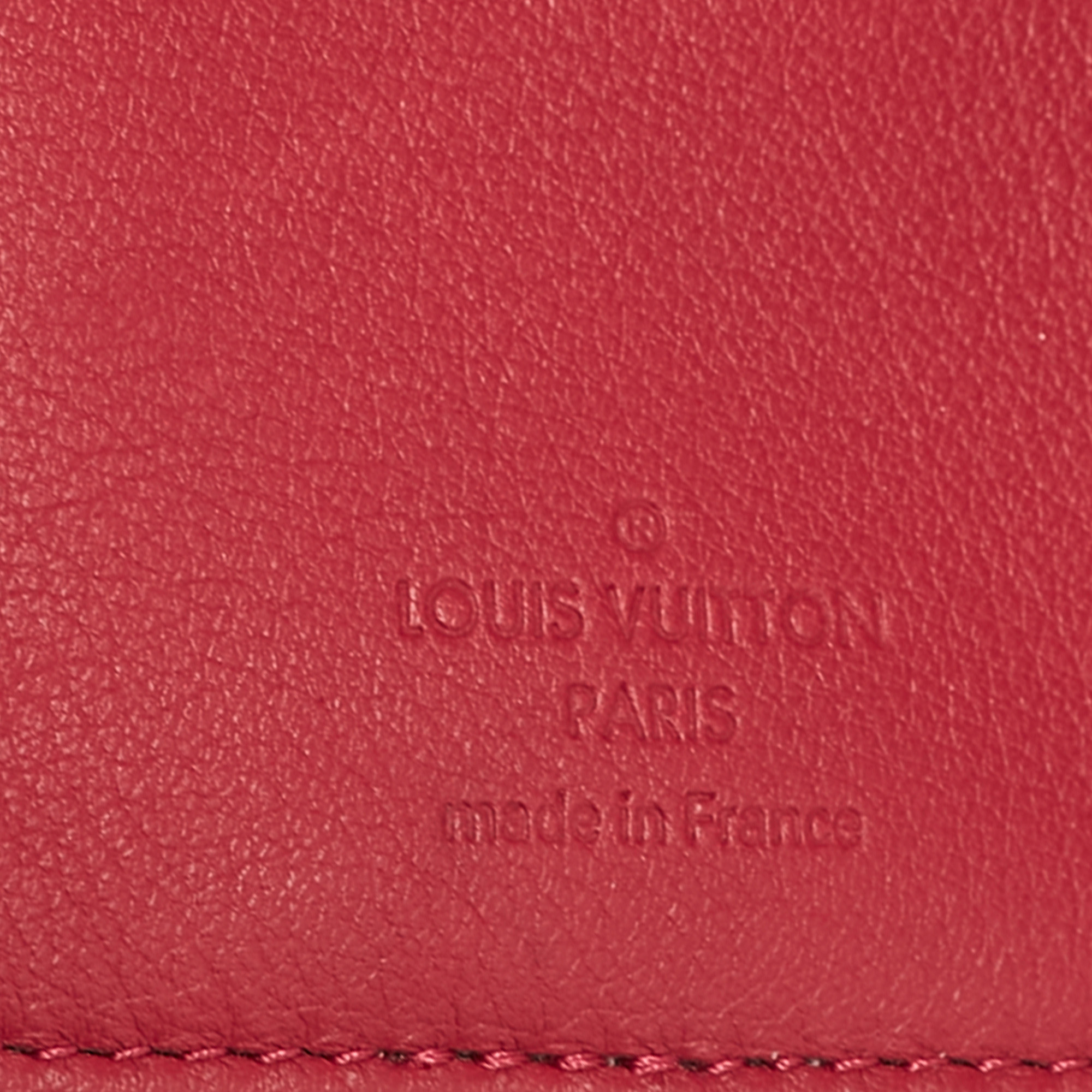 Louis Vuitton Fuchsia Monogram Mahina Leather Amelia Wallet