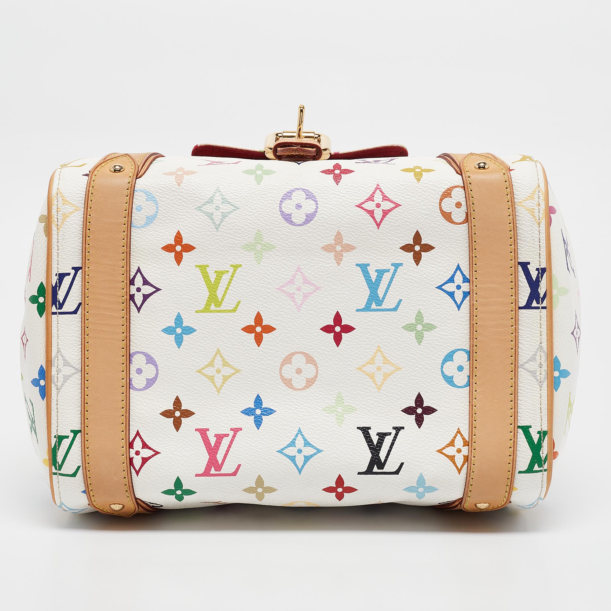 Louis Vuitton White Monogram Multicolore Canvas Priscilla Bag