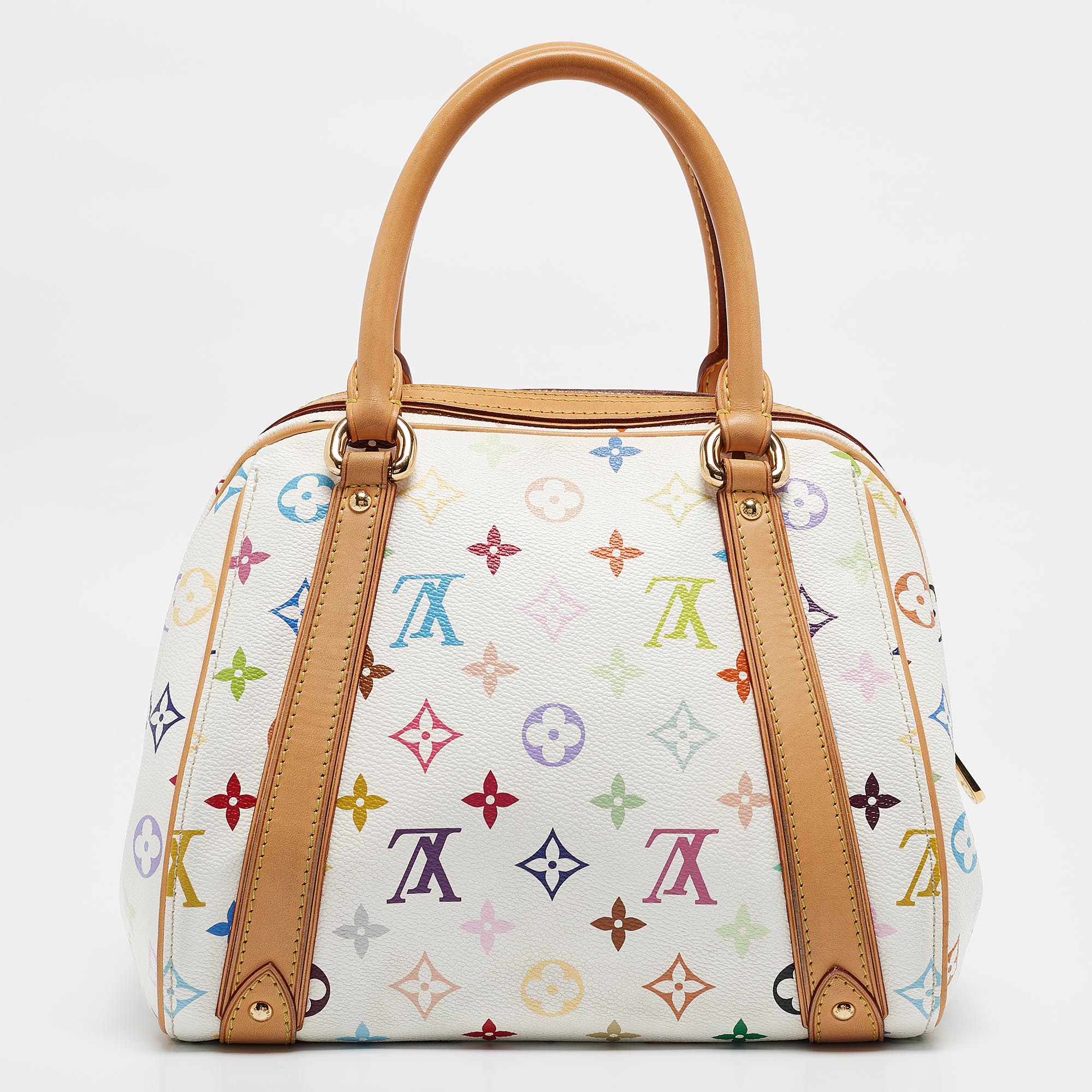 Louis Vuitton White Monogram Multicolore Canvas Priscilla Bag